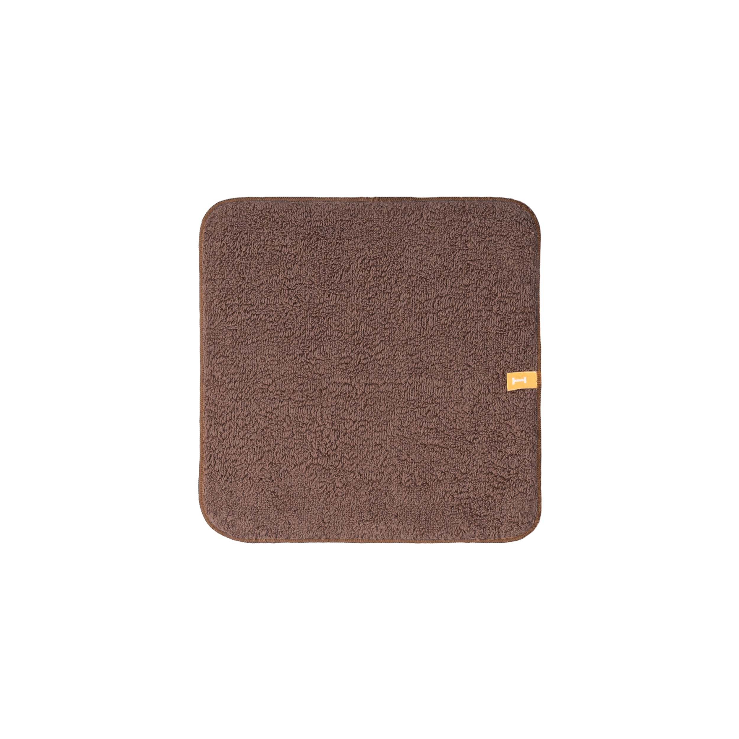タオルハンカチ ワンポイント刺繍 "トイプードル ブラウン" brown image