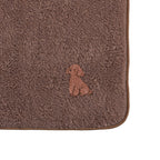 タオルハンカチ ワンポイント刺繍 "トイプードル ブラウン" brown image
