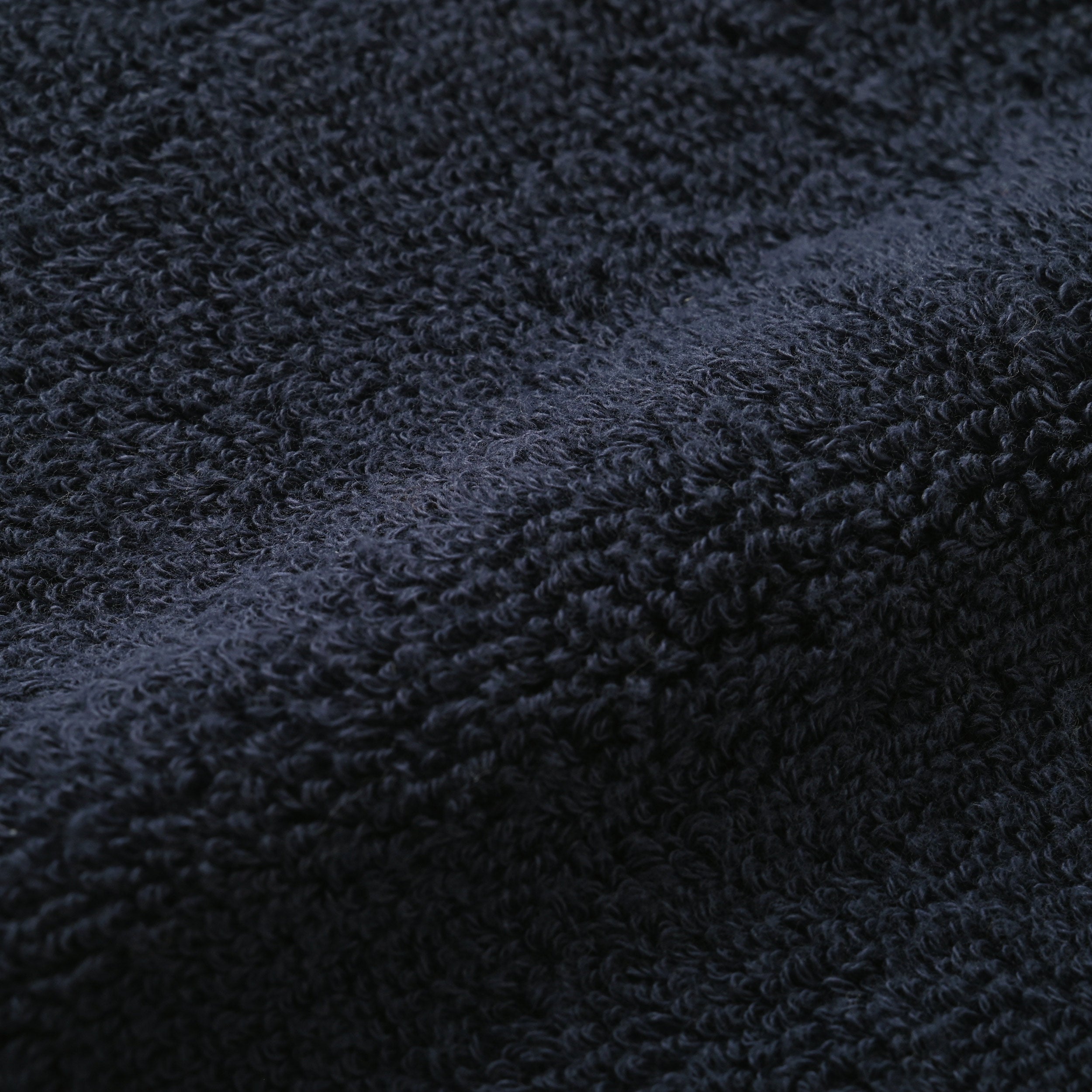 タオルハンカチ ワンポイント刺繍 "トイプードル ブラウン" navy image