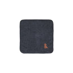 タオルハンカチ ワンポイント刺繍 "トイプードル ブラウン" navy image