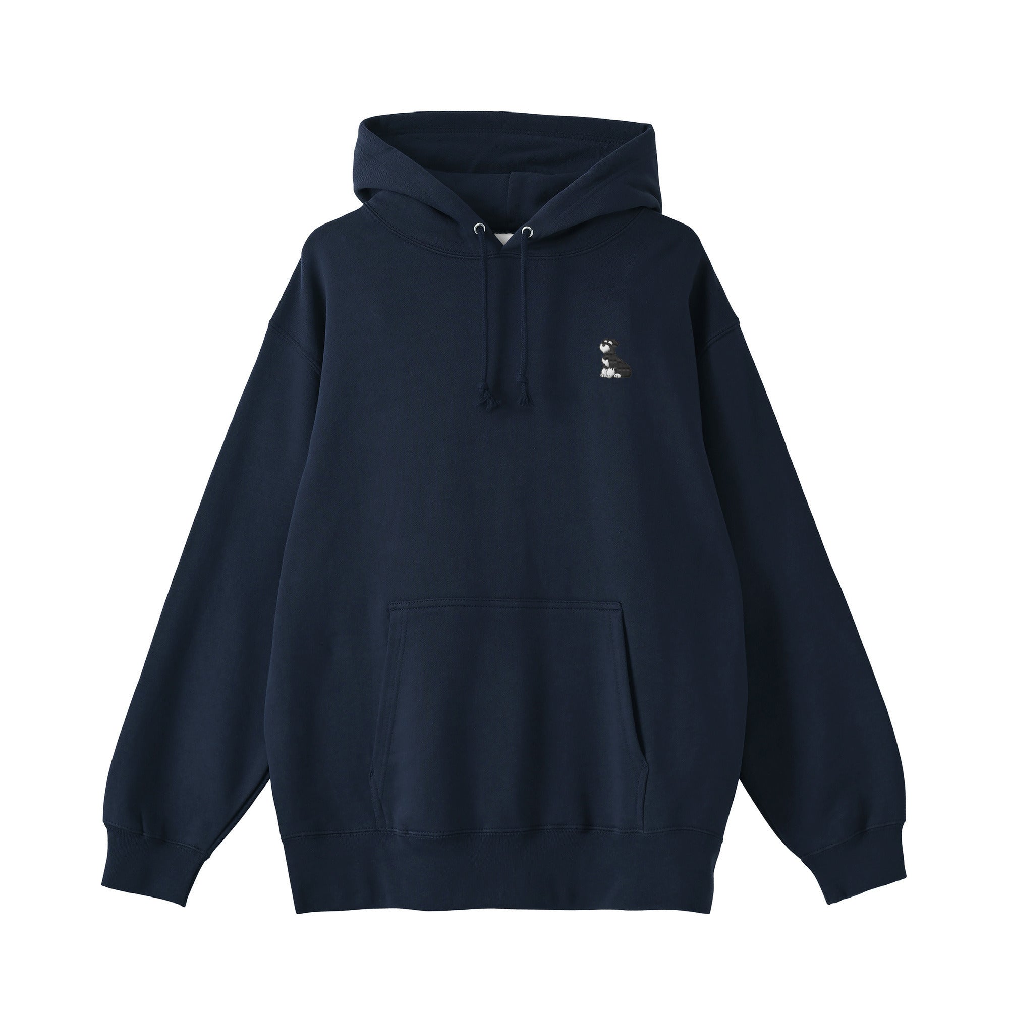 パーカー 刺繍 "シュナウザー ブラック&シルバー" navy image