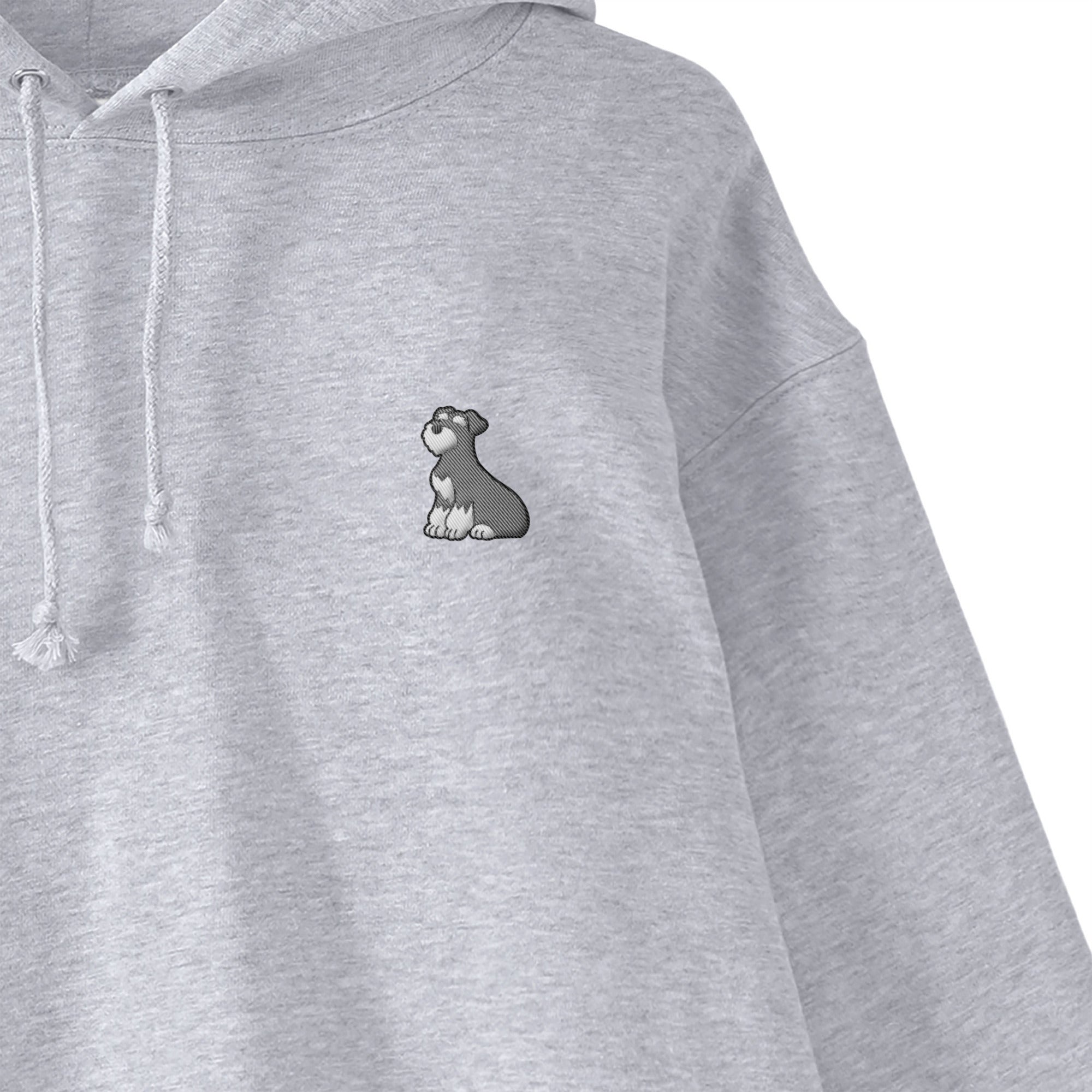 パーカー 刺繍 "シュナウザー ソルト&ペッパー" gray image