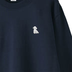 スウェットトレーナー "トイプードル ホワイト" navy image