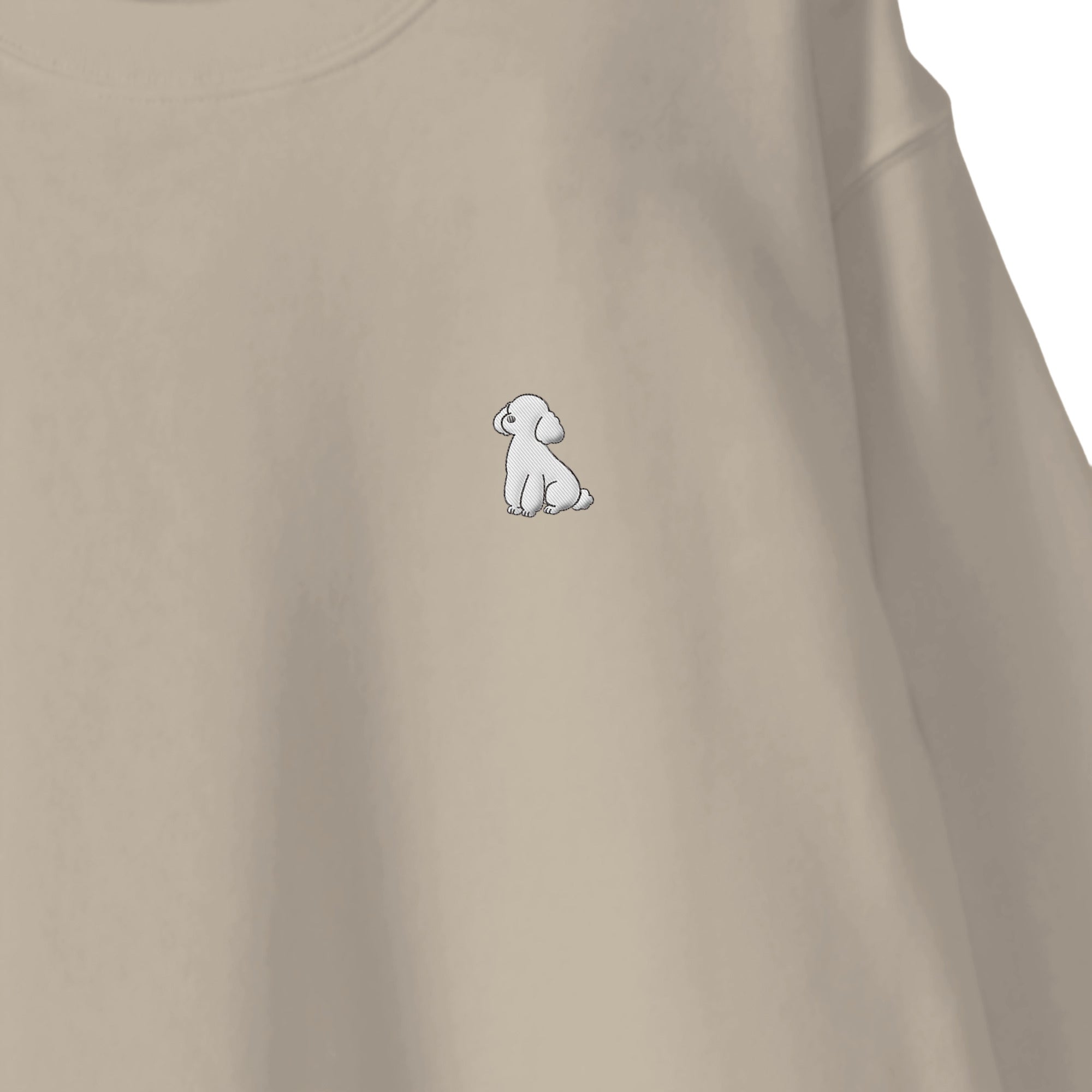 スウェットトレーナー "トイプードル ホワイト" sand-beige image