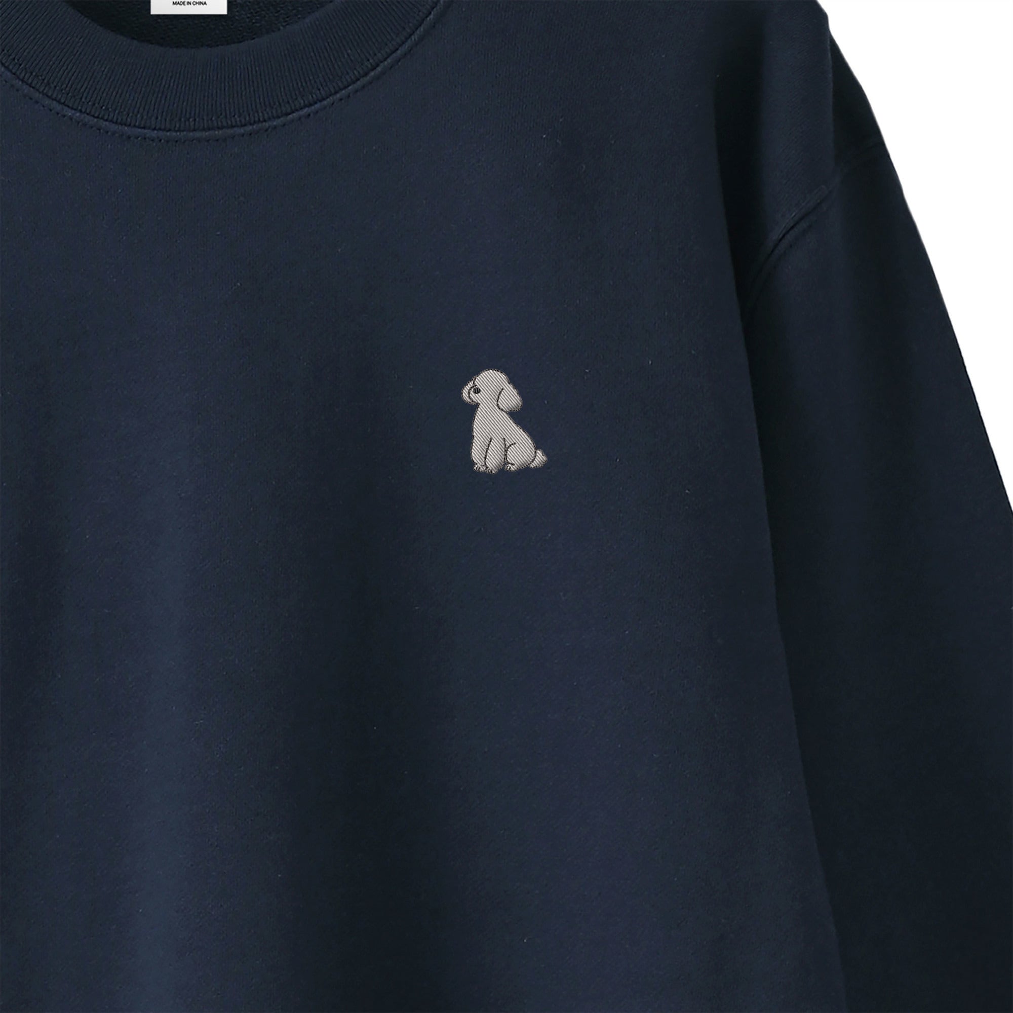 スウェットトレーナー "トイプードル シルバー" navy image