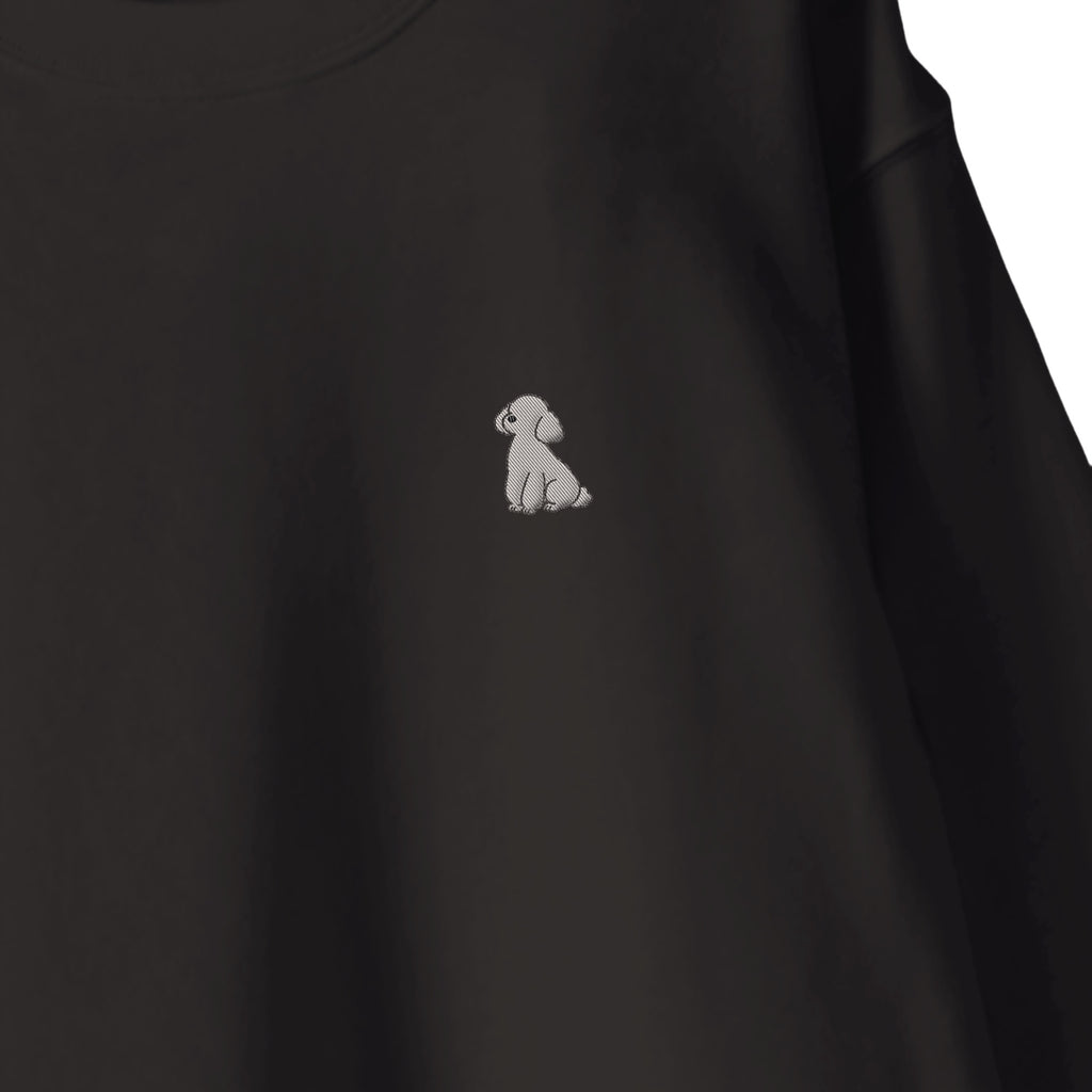 スウェットトレーナー "トイプードル シルバー" sumi-black image