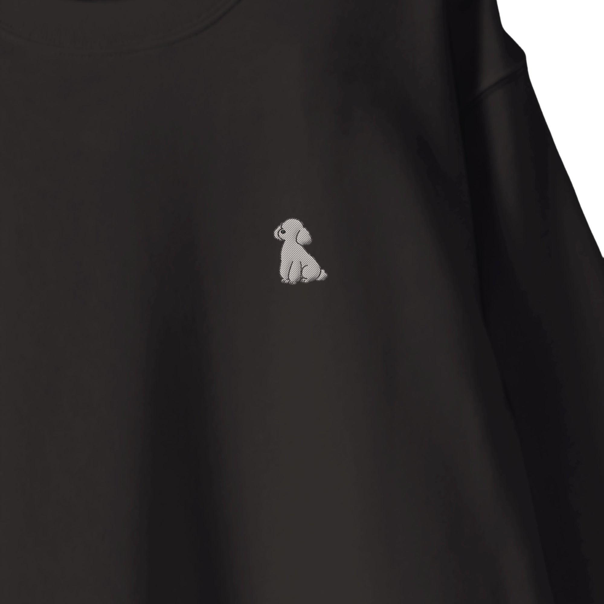 スウェットトレーナー "トイプードル シルバー" sumi-black image