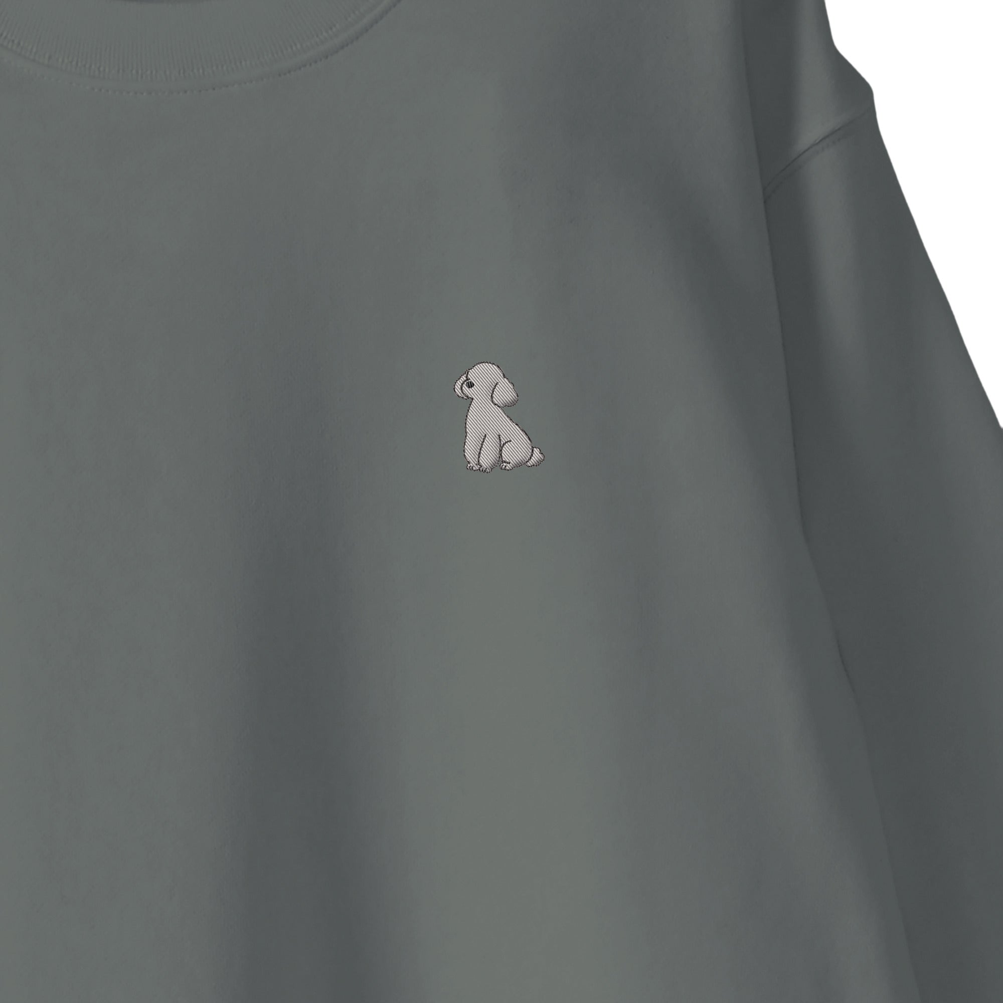 スウェットトレーナー "トイプードル シルバー" stone-green image