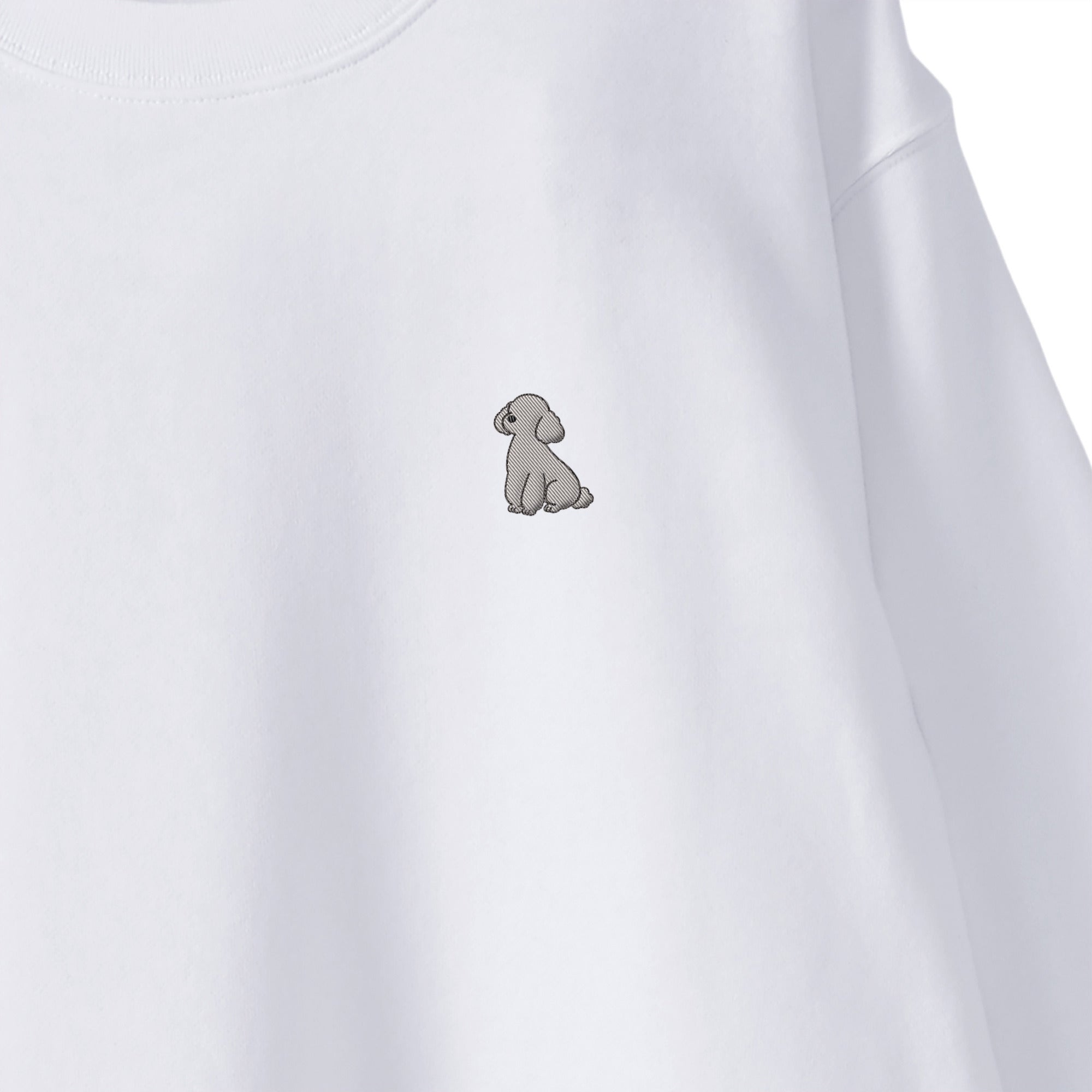 スウェットトレーナー "トイプードル シルバー" white image