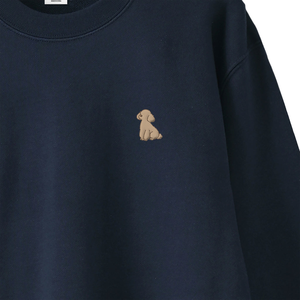 スウェットトレーナー "トイプードル クリーム" navy image