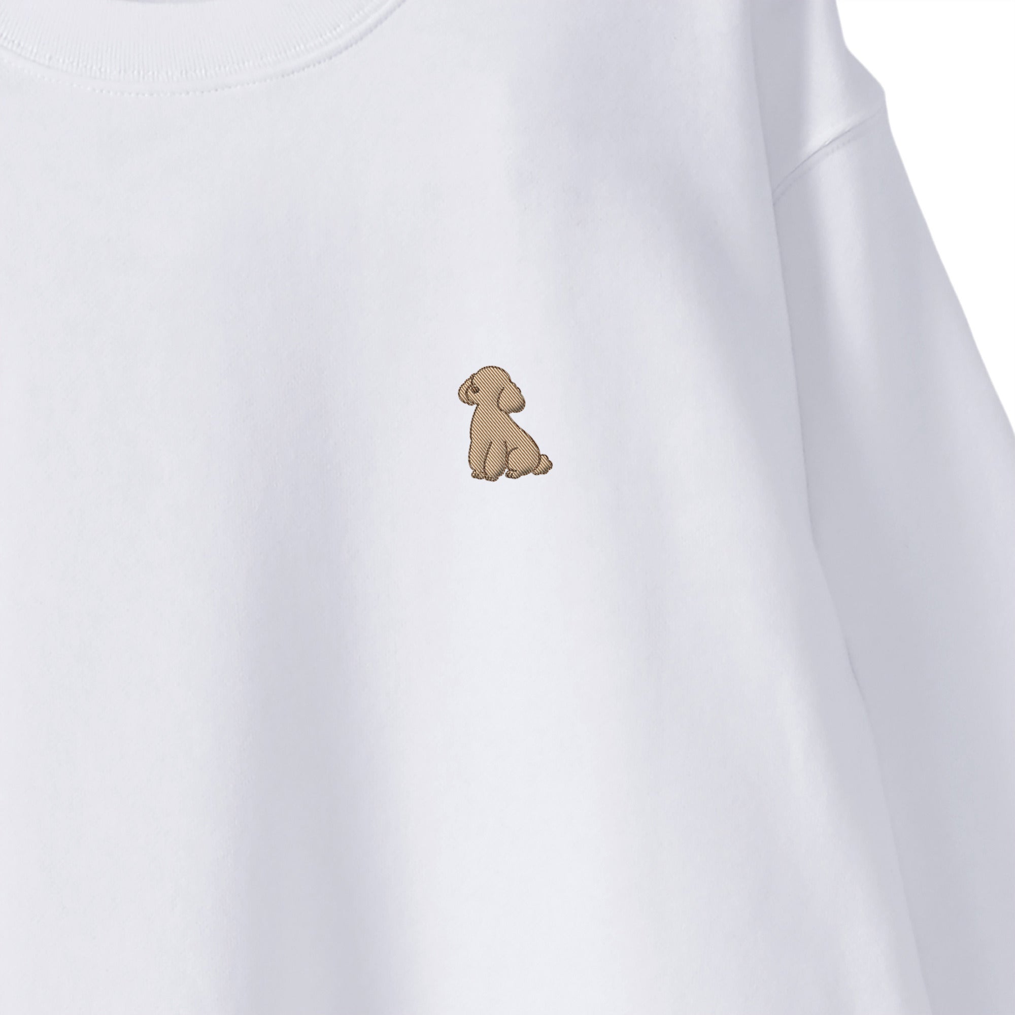 スウェットトレーナー "トイプードル クリーム" white image