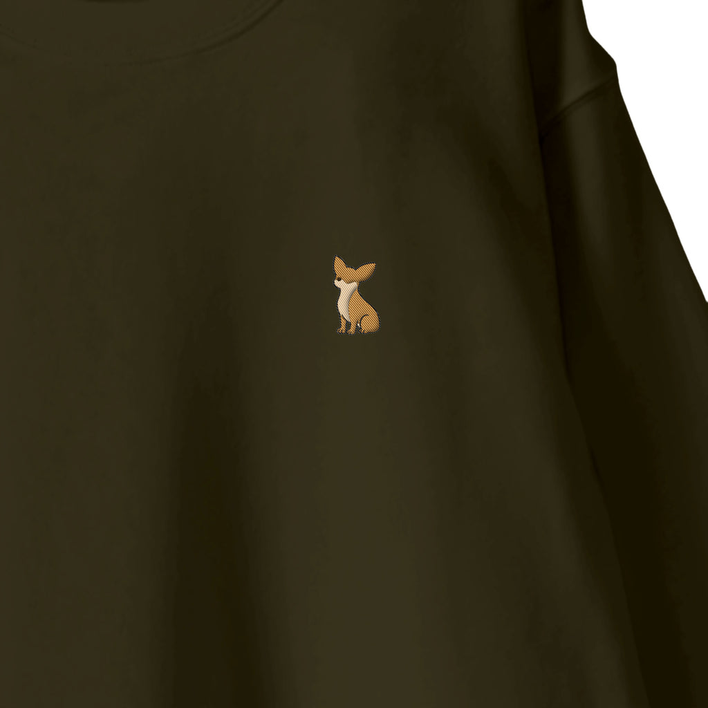 スウェットトレーナー "チワワ レッド" olive-drab image