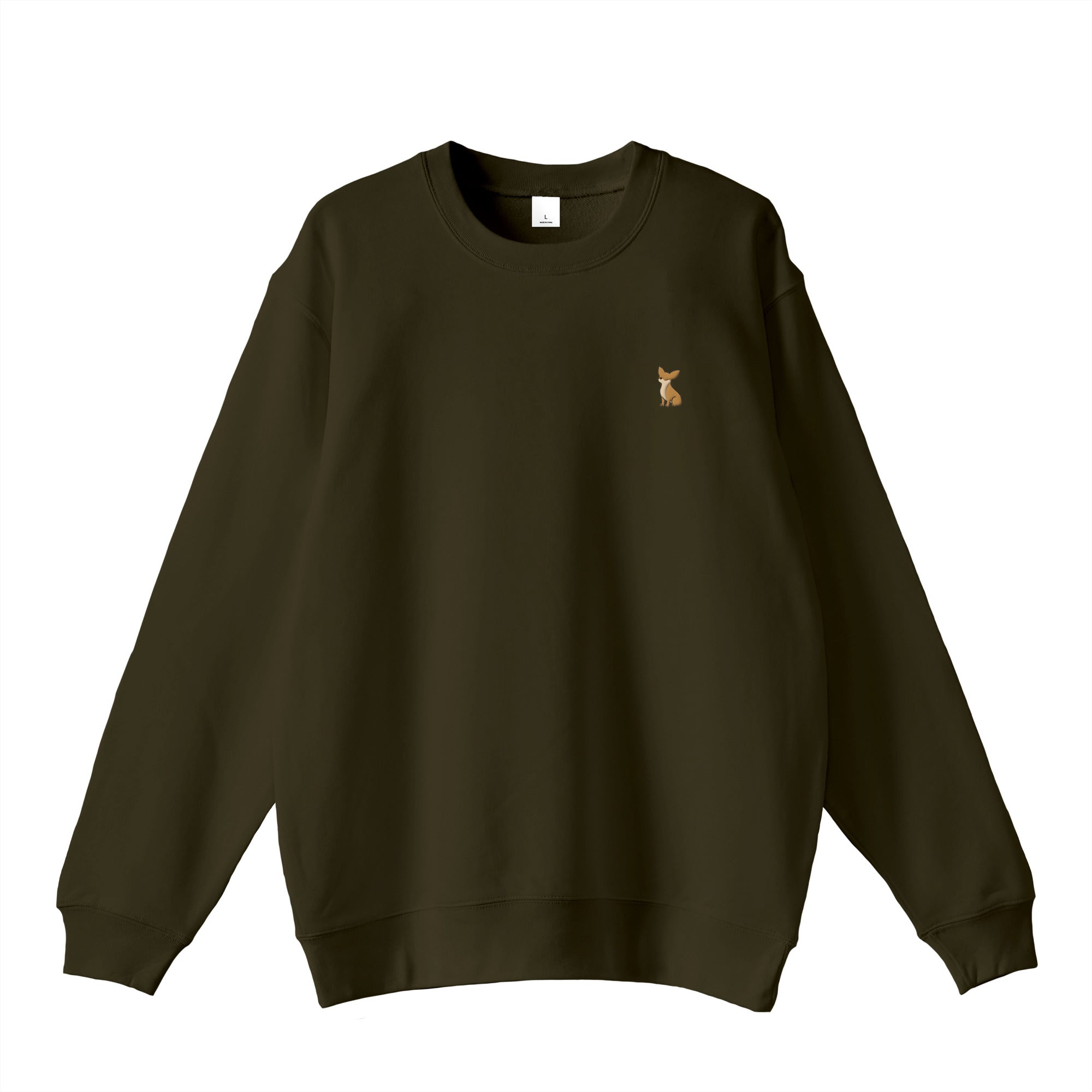 スウェットトレーナー "チワワ レッド" olive-drab image