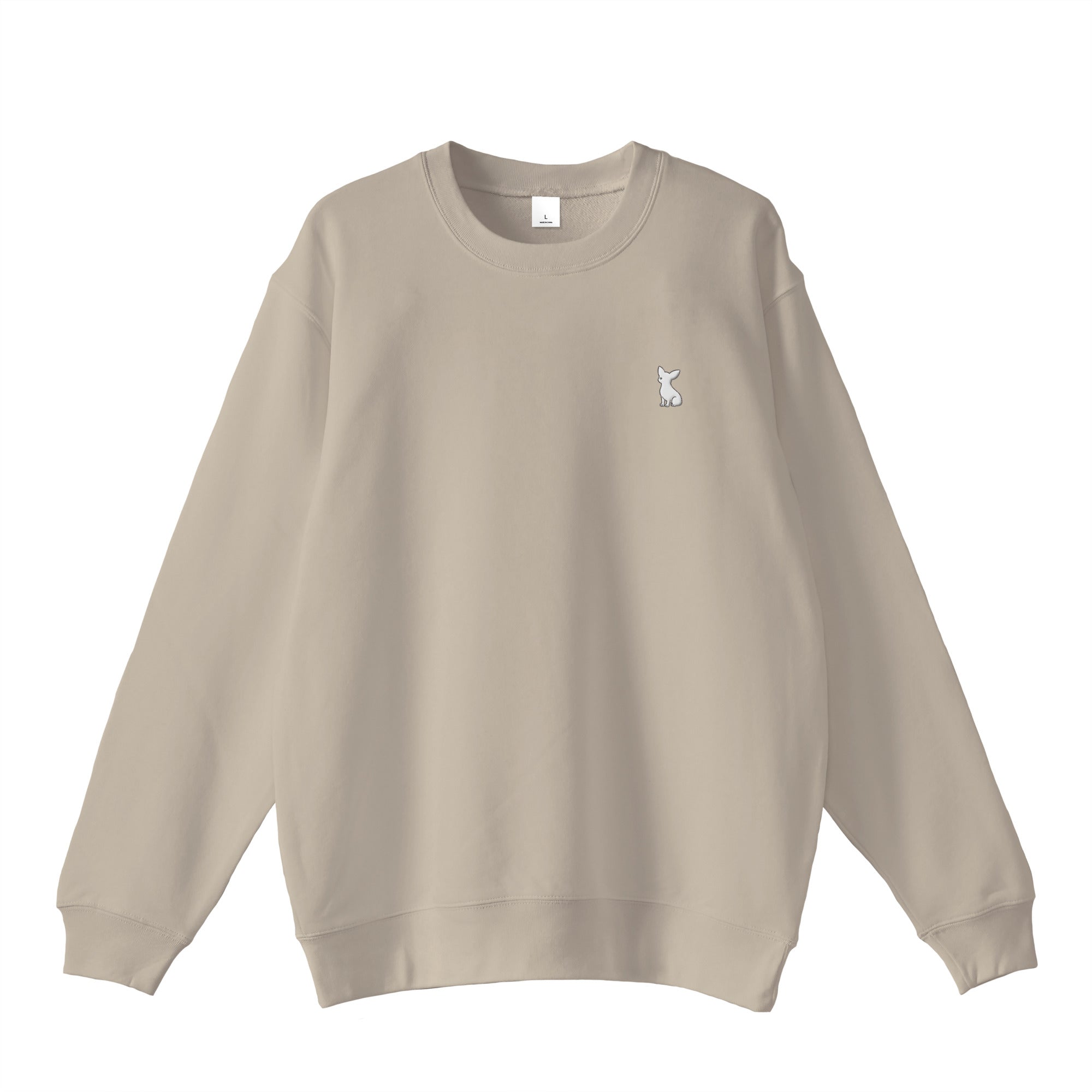 スウェットトレーナー "チワワ ホワイト" sand-beige image