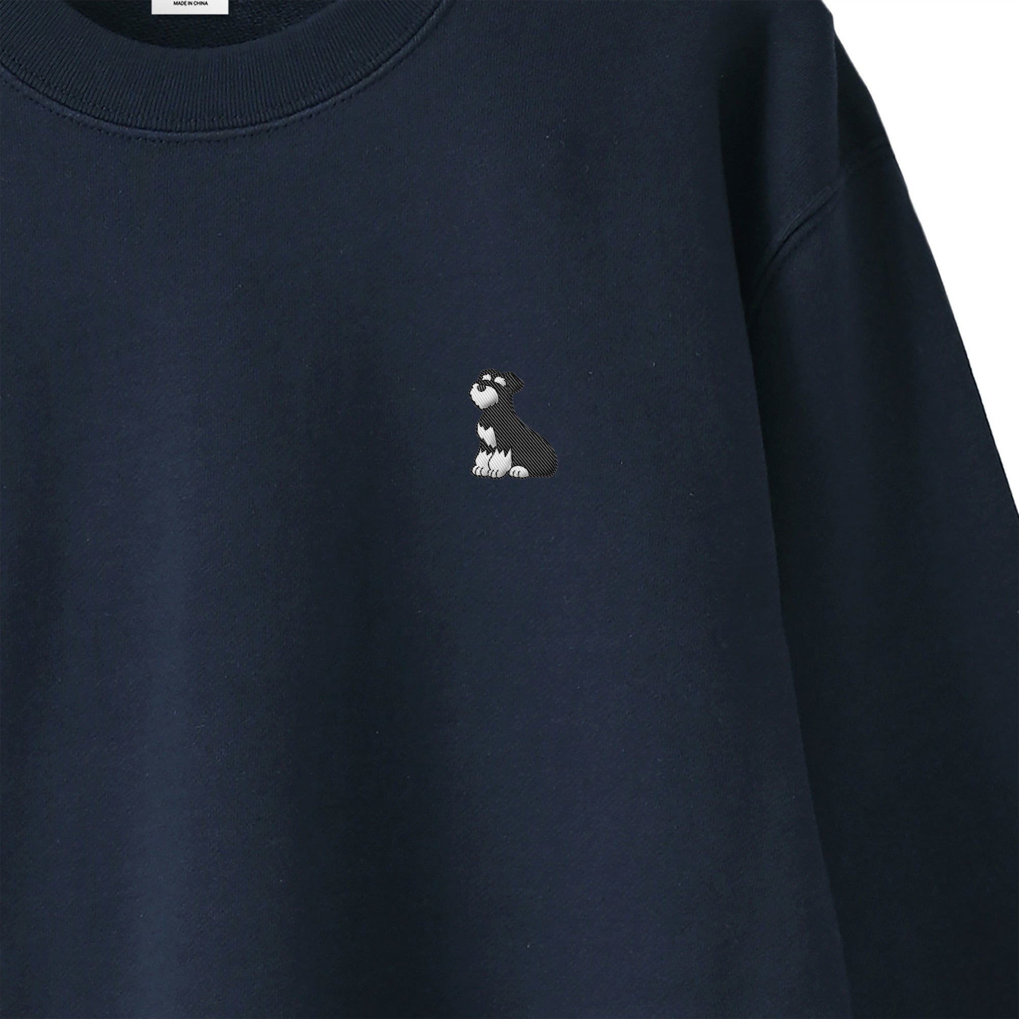 スウェットトレーナー "シュナウザー ブラック&シルバー" navy image