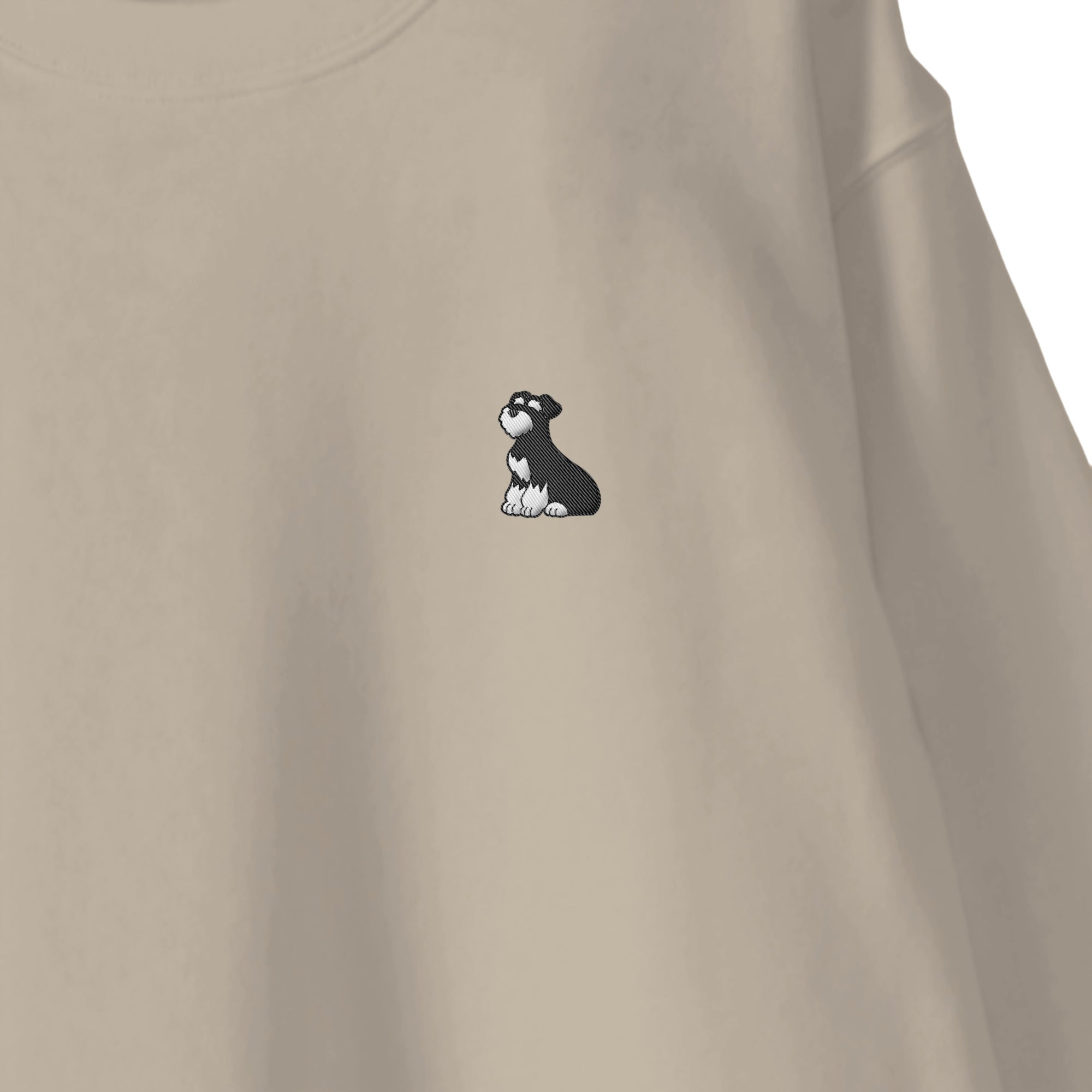 スウェットトレーナー "シュナウザー ブラック&シルバー" sand-beige image