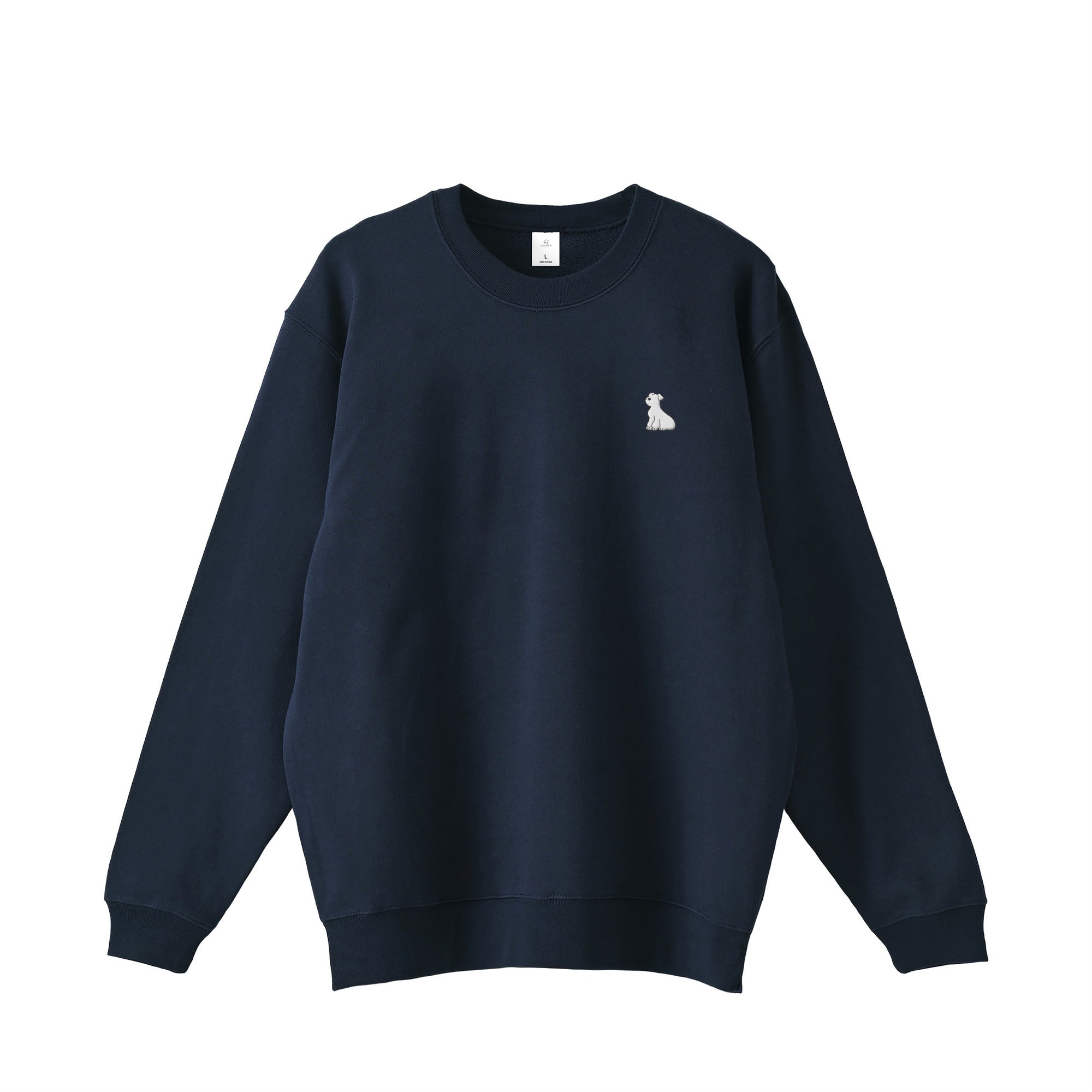 スウェットトレーナー "シュナウザー ホワイト" navy image