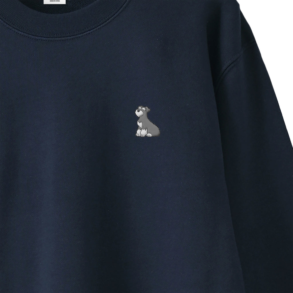 スウェットトレーナー "シュナウザー ソルト&ペッパー" navy image