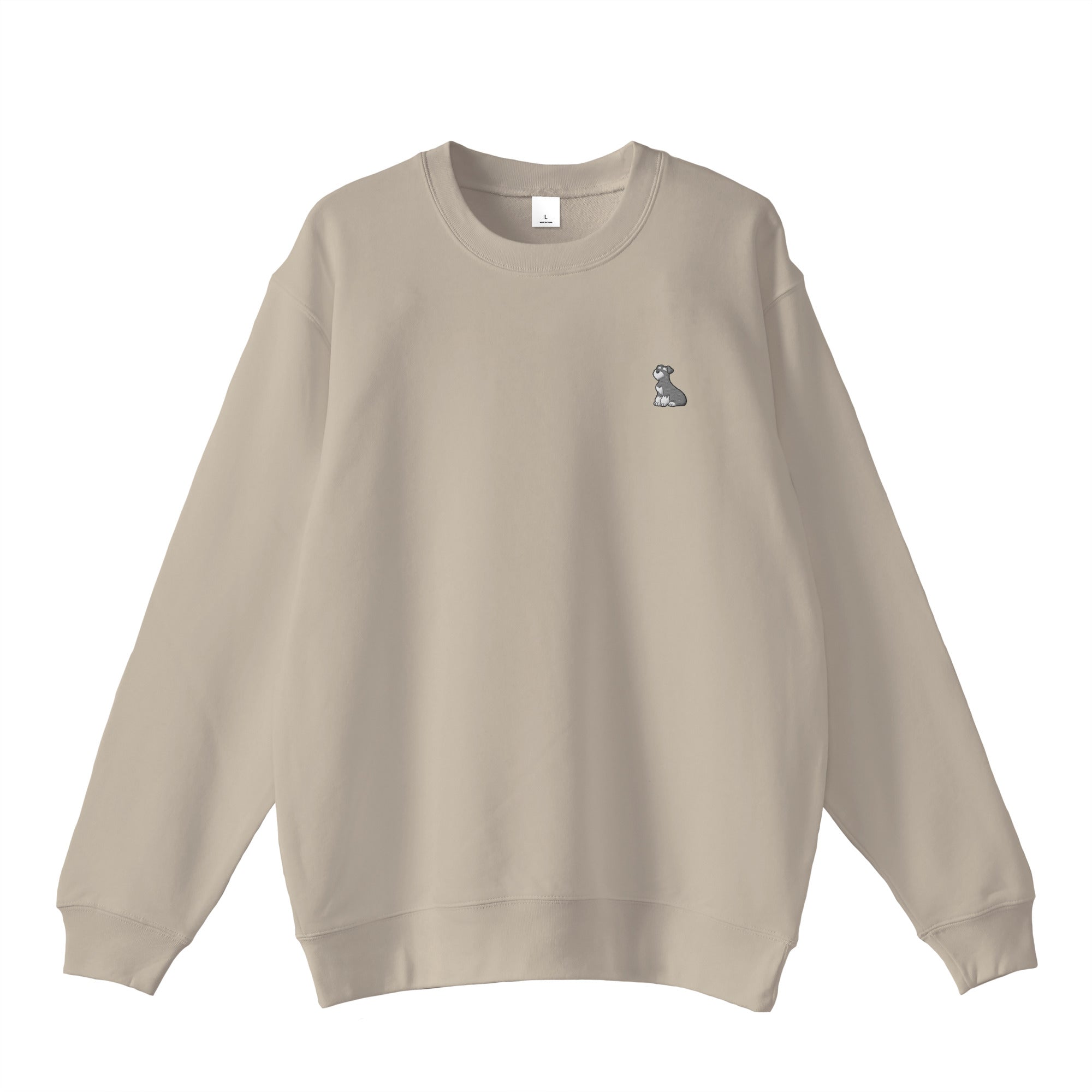 スウェットトレーナー "シュナウザー ソルト&ペッパー" sand-beige image
