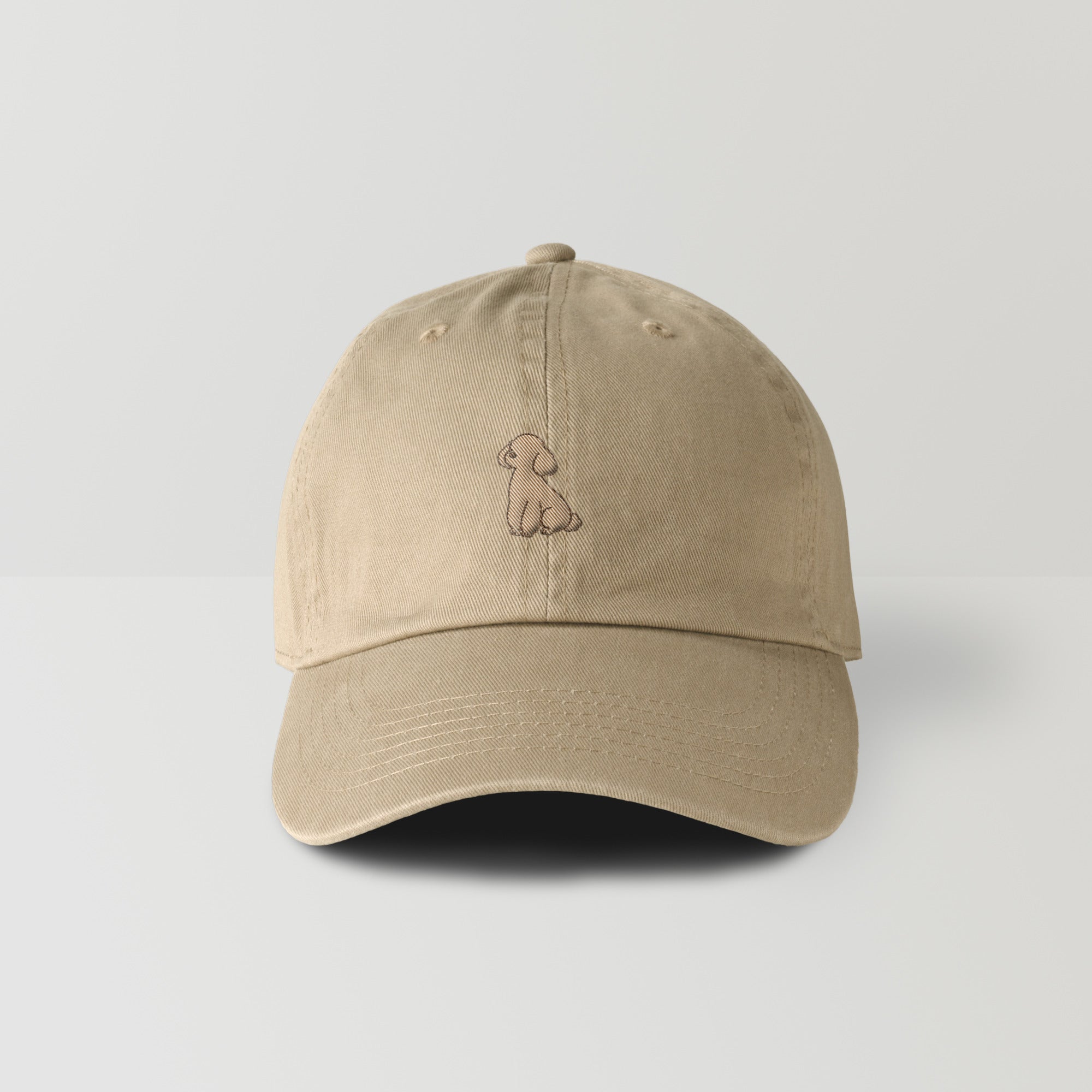 キャップ 刺繍 "トイプードル ブラウン" khaki image