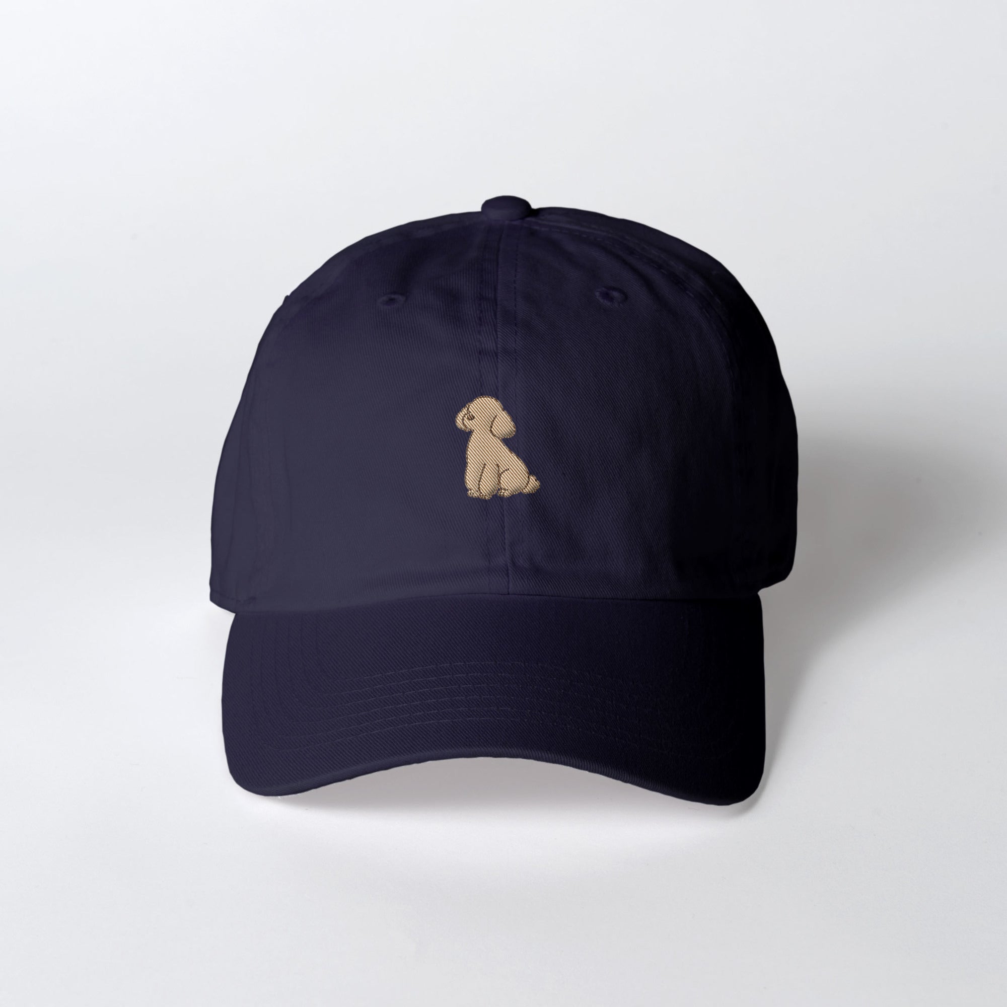 キャップ 刺繍 "トイプードル ブラウン" navy image