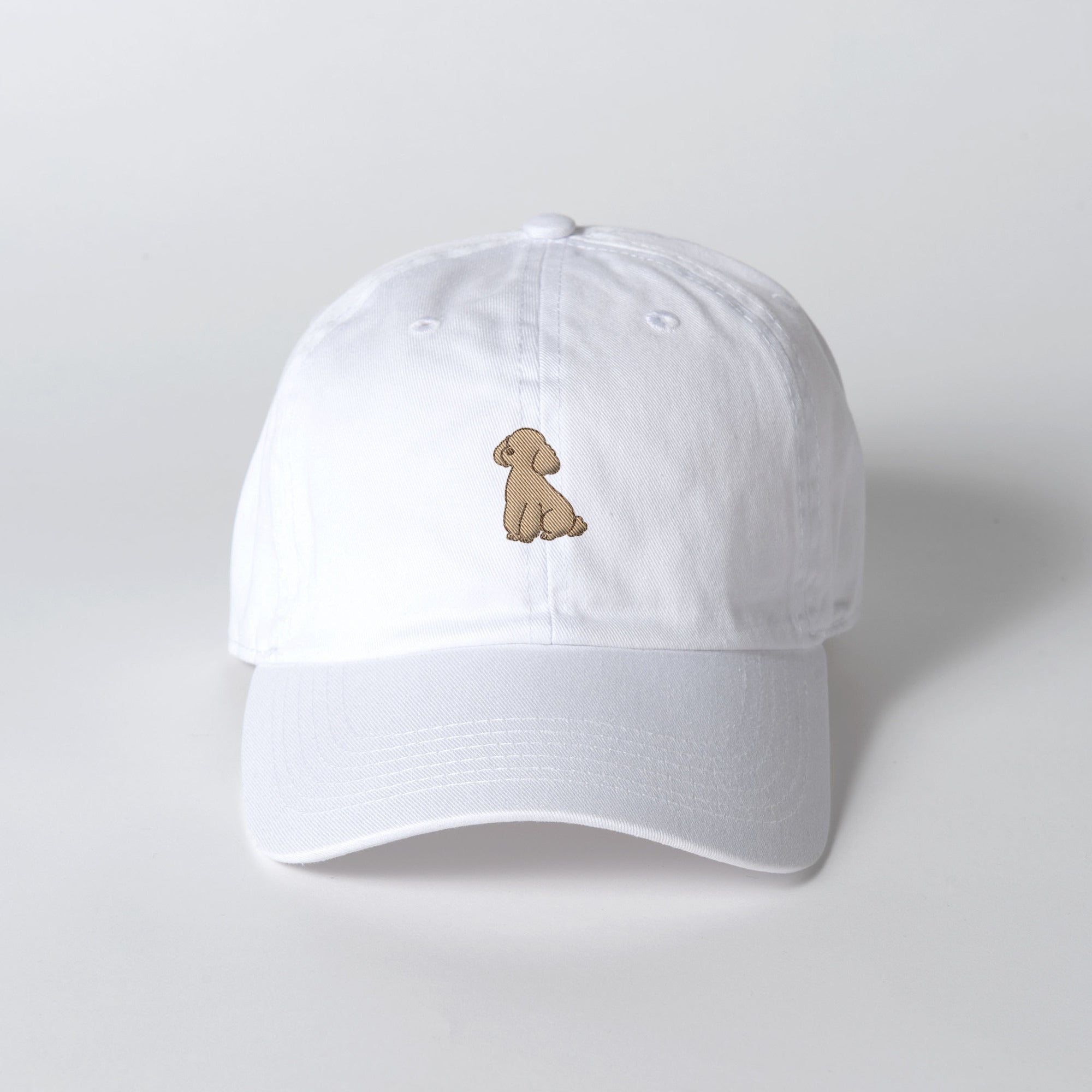 キャップ 刺繍 "トイプードル ブラウン" white image