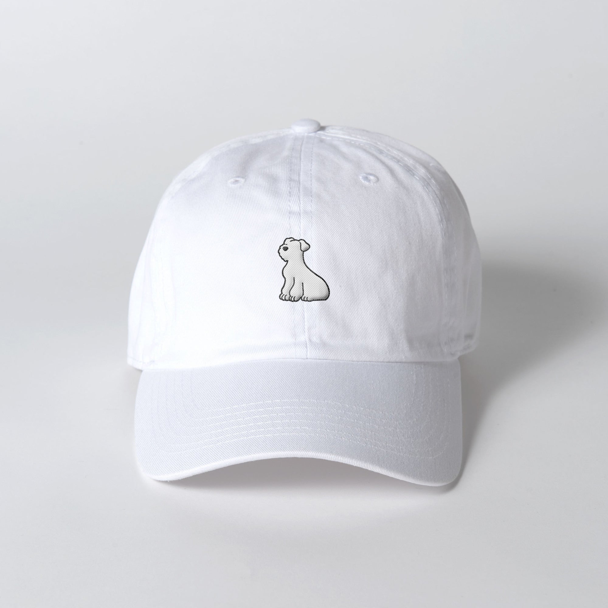 キャップ 刺繍 "シュナウザー ホワイト" white image
