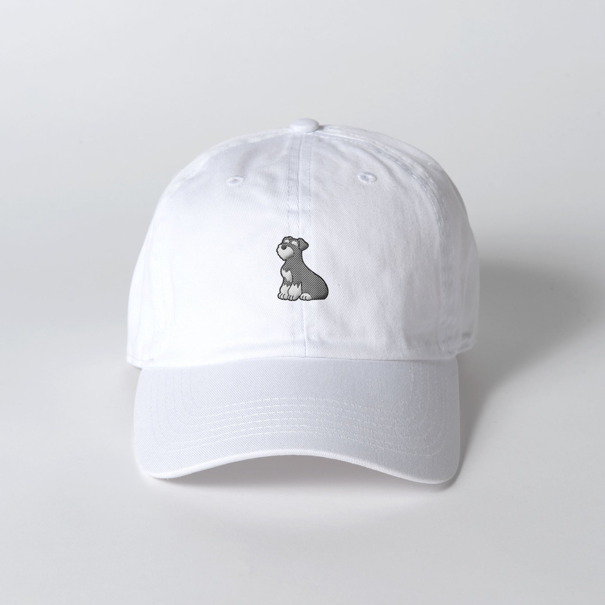 キャップ 刺繍 "シュナウザー ソルト&ペッパー" white image
