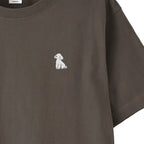 Tシャツ "トイプードル ホワイト" charcoal image