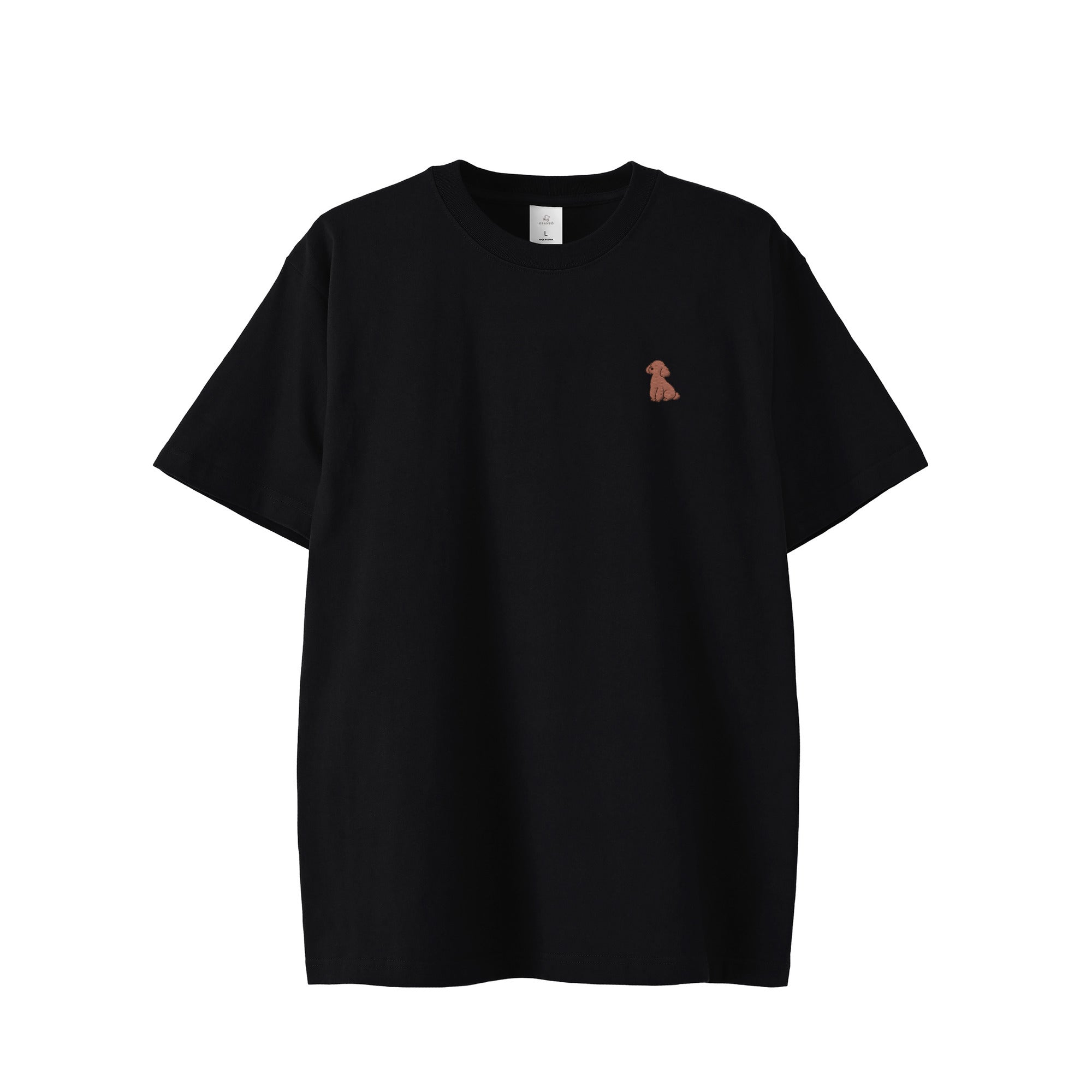 Tシャツ "トイプードル ブラウン" black image