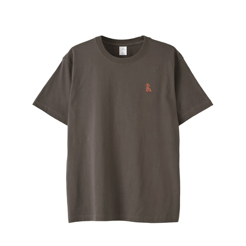 Tシャツ "トイプードル ブラウン" charcoal image