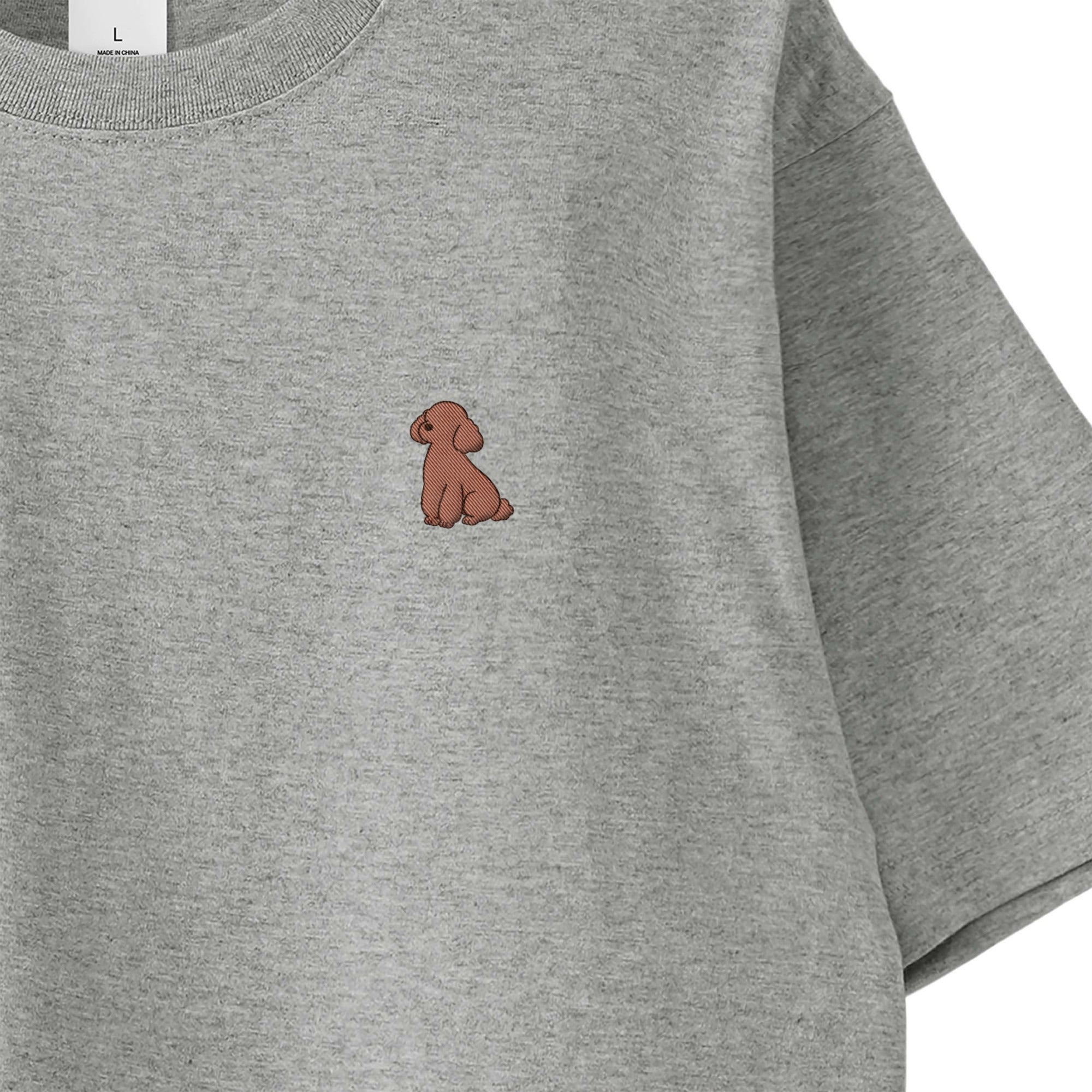 Tシャツ "トイプードル ブラウン" gray image
