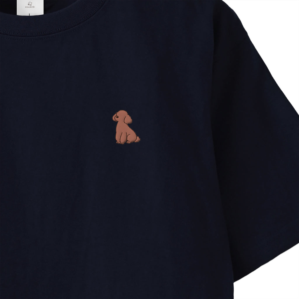 Tシャツ "トイプードル ブラウン" navy image