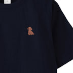 Tシャツ "トイプードル ブラウン" navy image