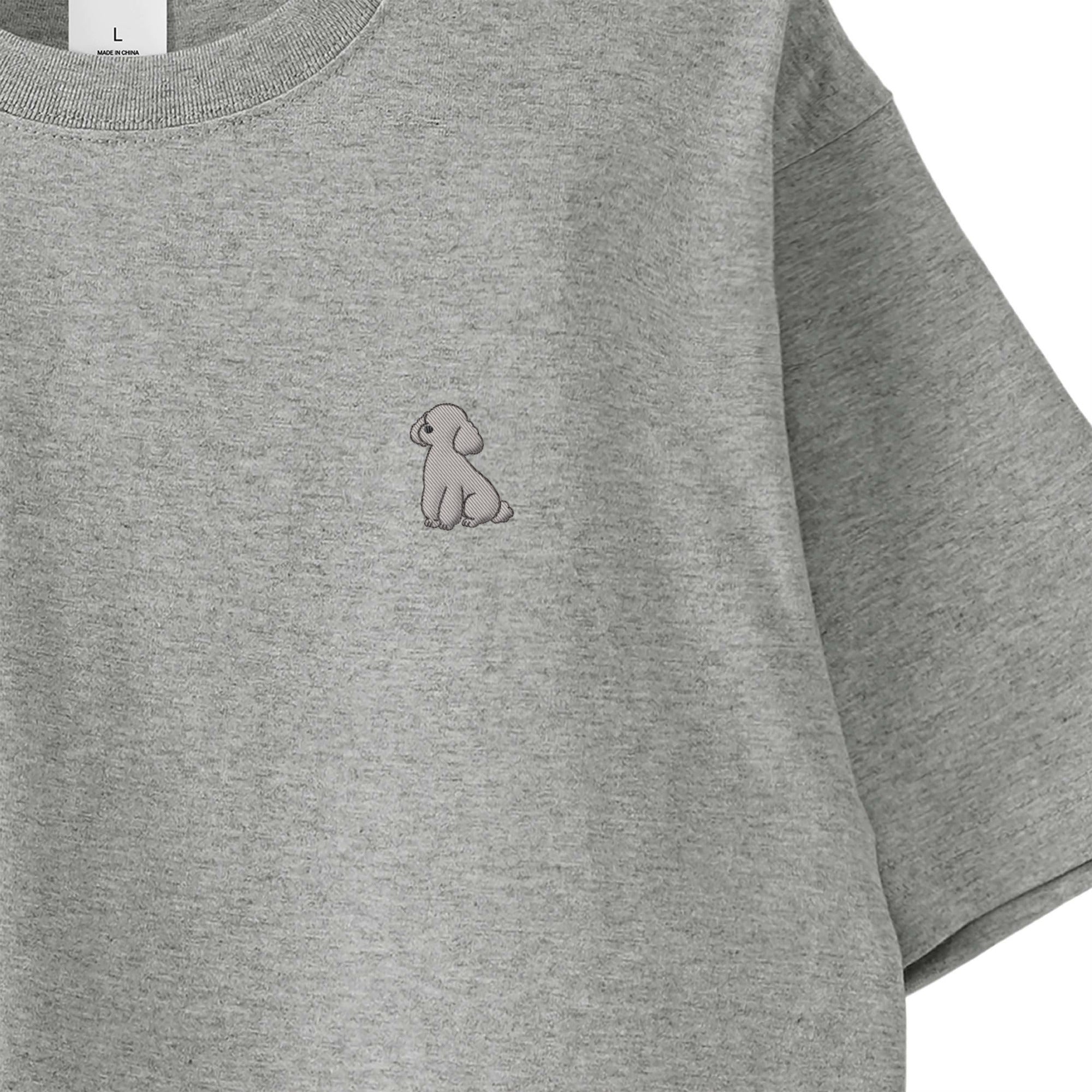 Tシャツ "トイプードル シルバー" gray image
