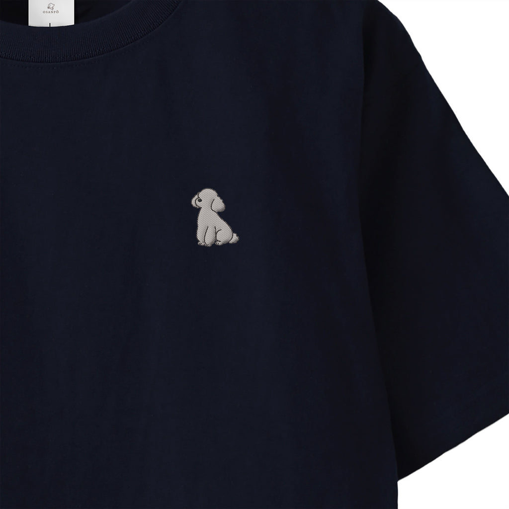 Tシャツ "トイプードル シルバー" navy image