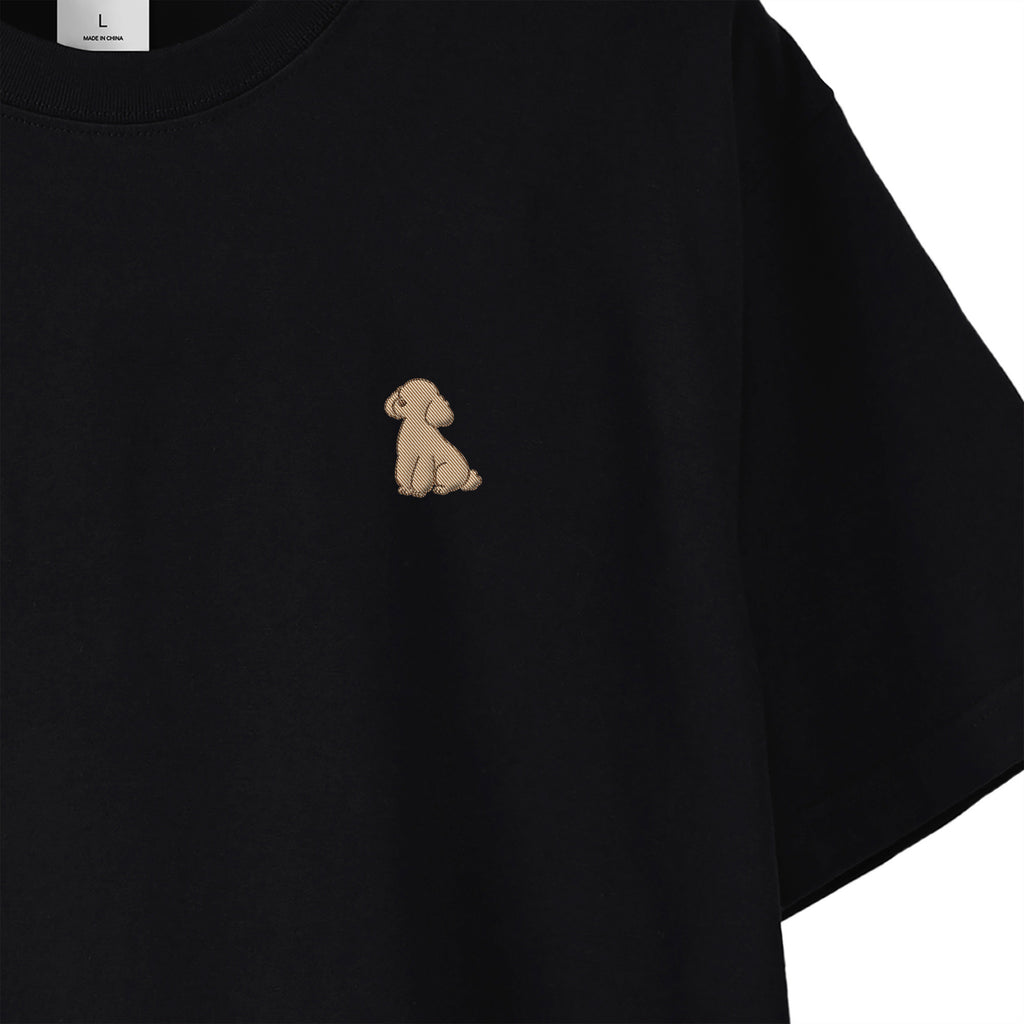 Tシャツ "トイプードル クリーム" black image