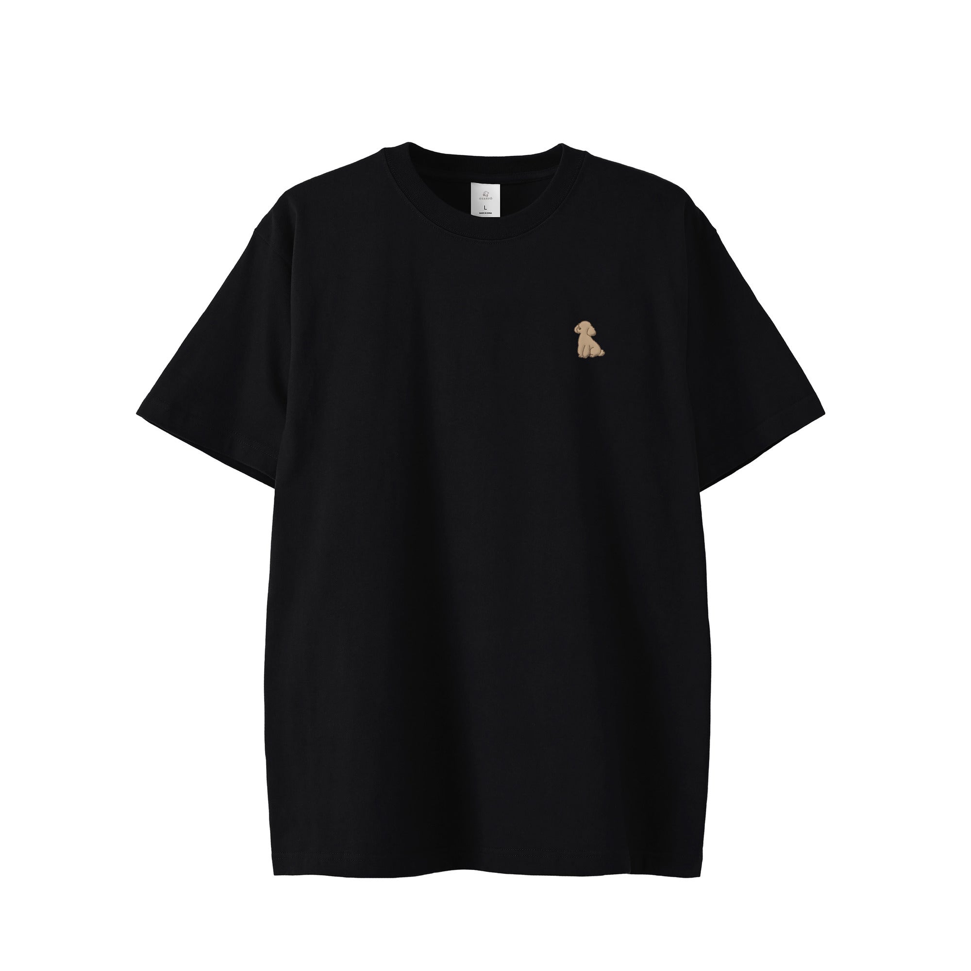 Tシャツ "トイプードル クリーム" black image