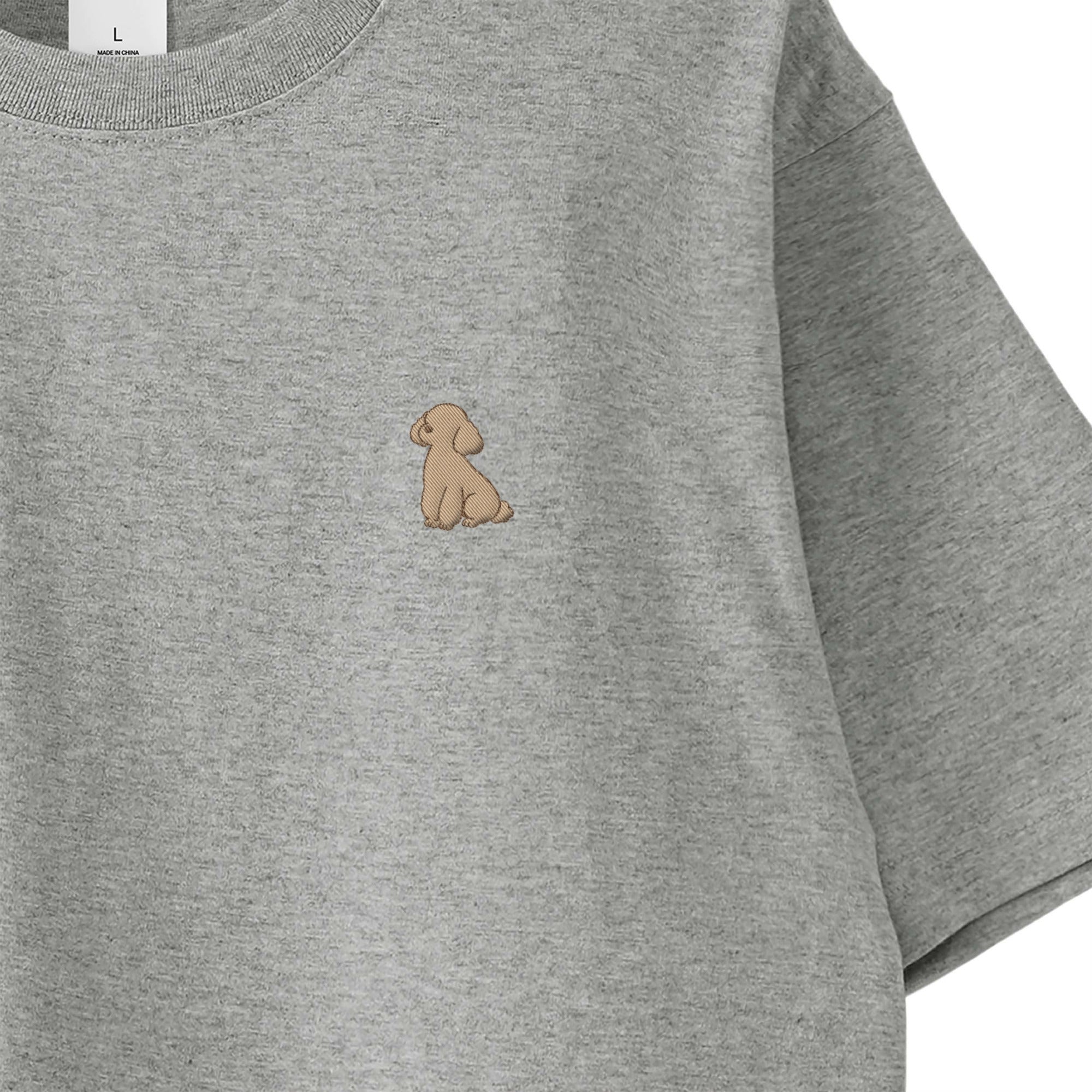 Tシャツ "トイプードル クリーム" gray image