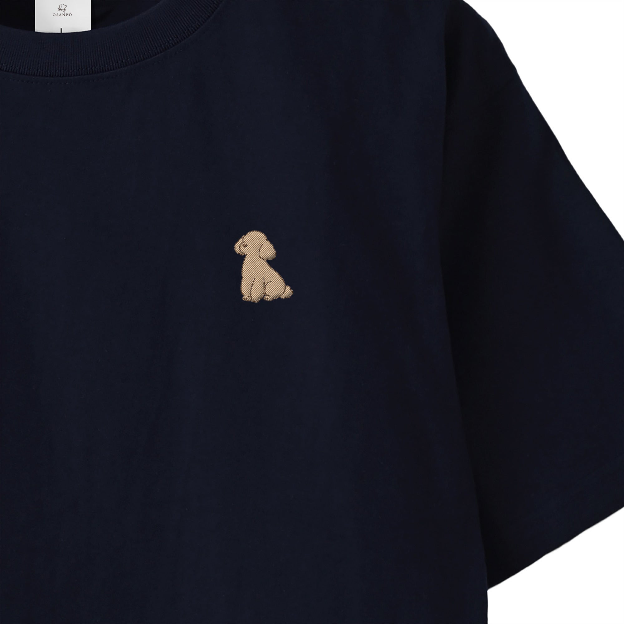 Tシャツ "トイプードル クリーム" navy image