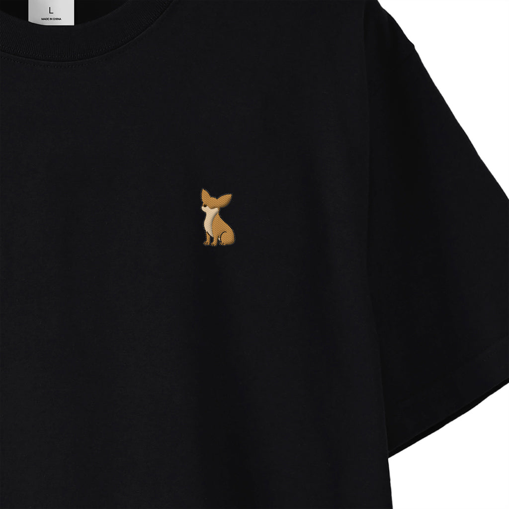 Tシャツ "チワワ レッド" black image