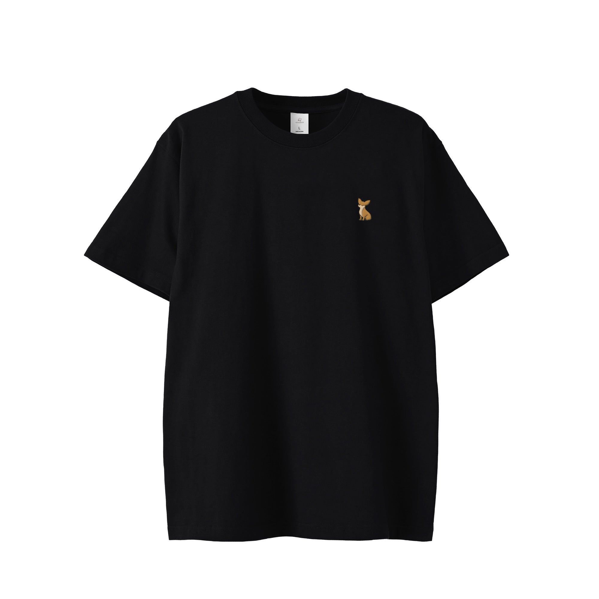 Tシャツ "チワワ レッド" black image