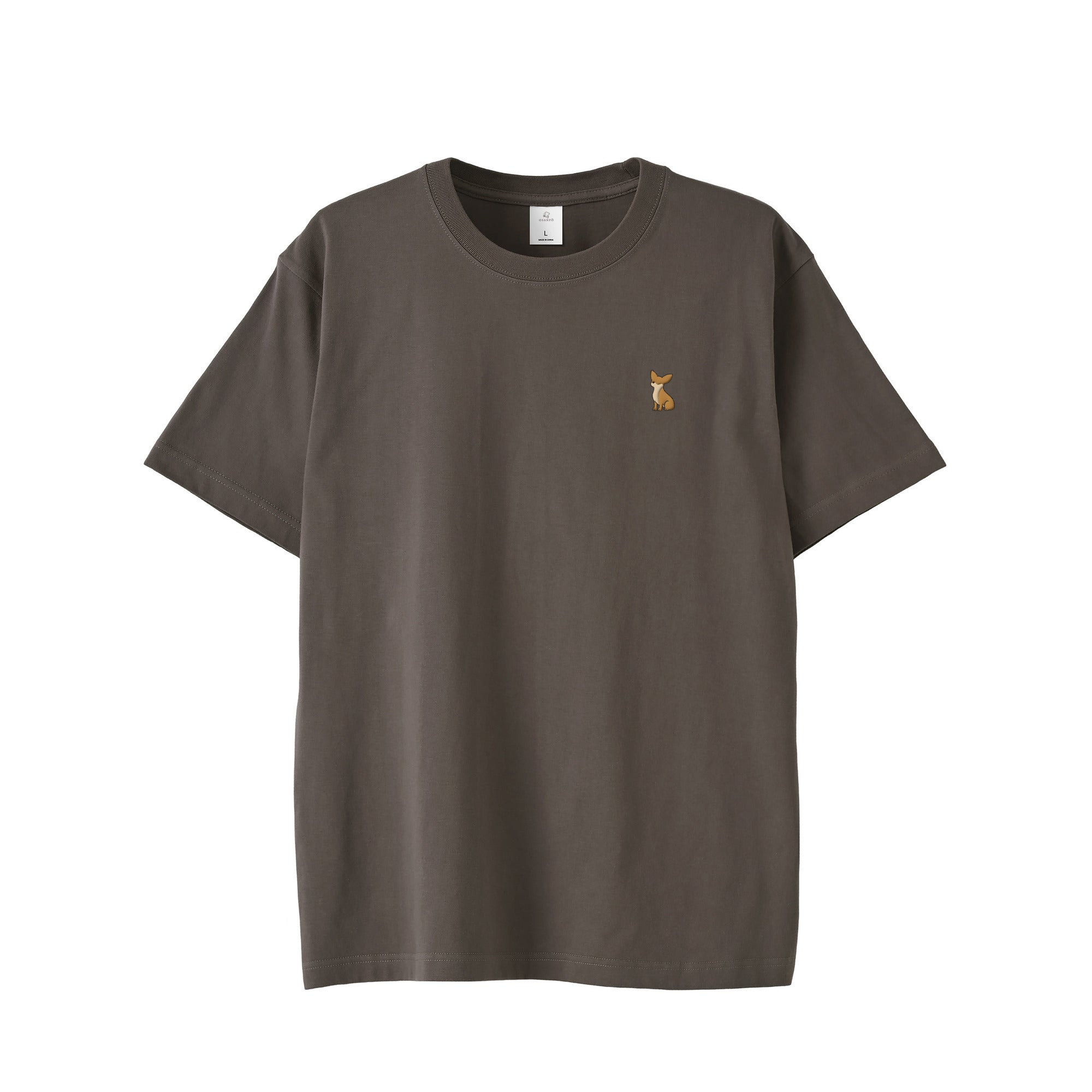 Tシャツ "チワワ レッド" charcoal image