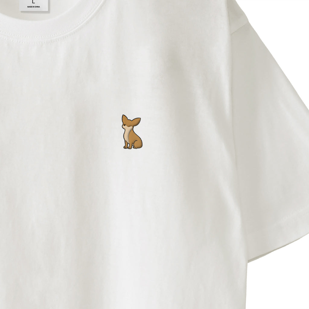Tシャツ "チワワ レッド" white image