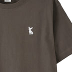 Tシャツ "チワワ ホワイト" charcoal image