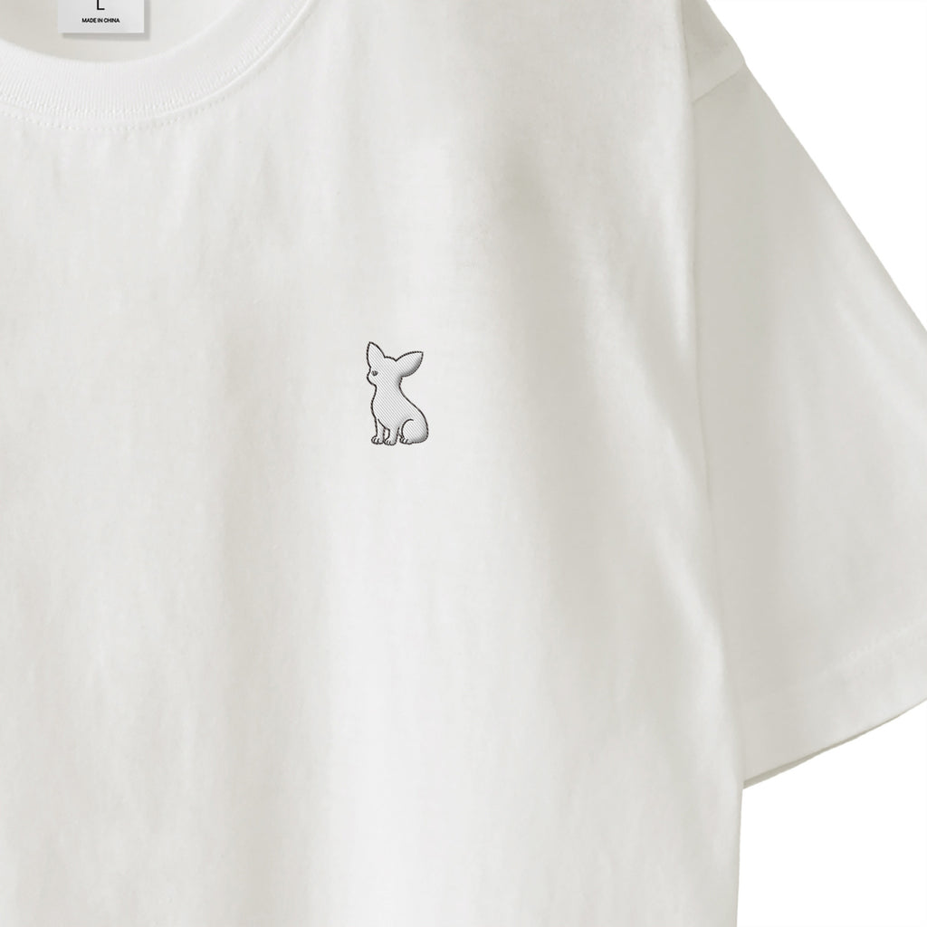 Tシャツ "チワワ ホワイト" white image