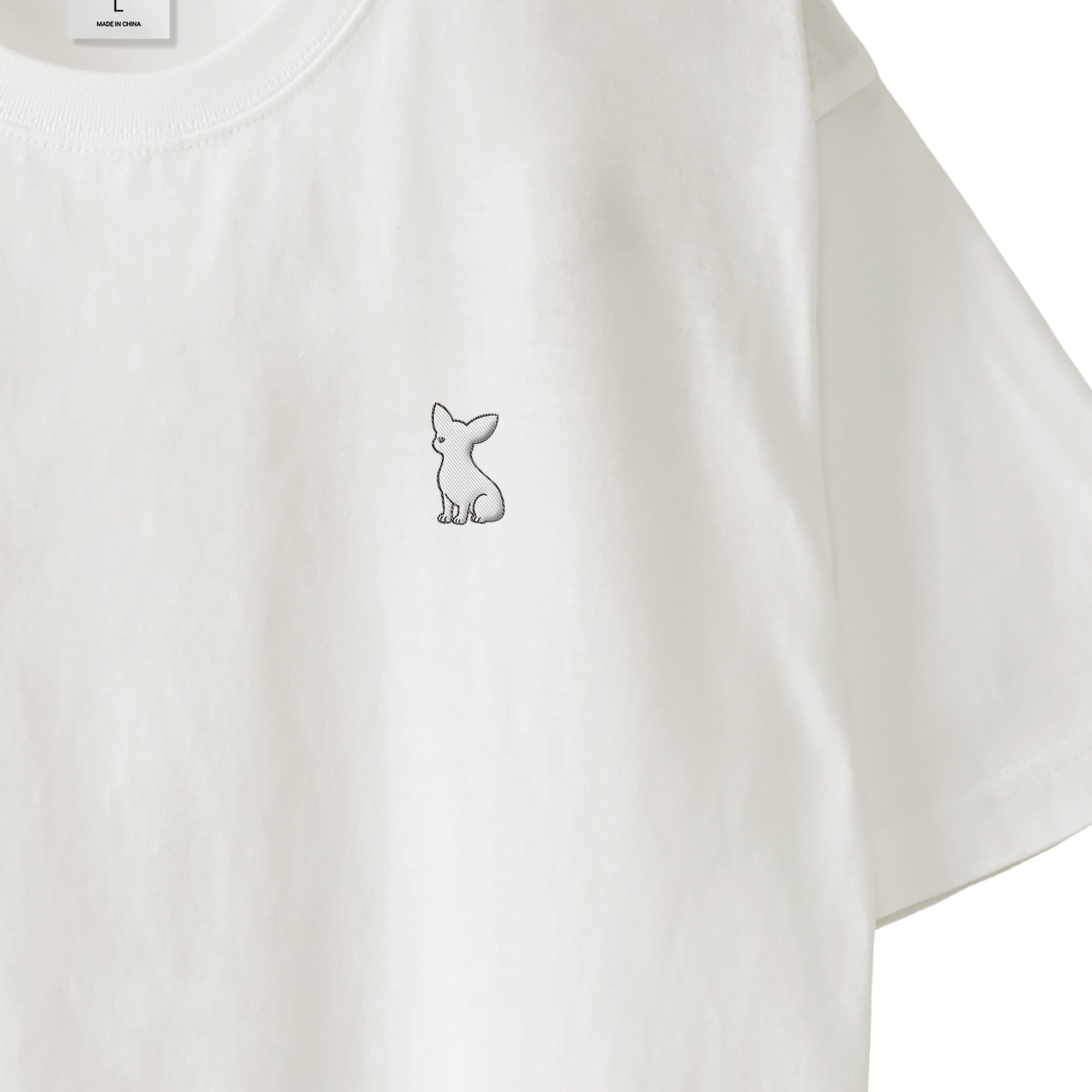 Tシャツ "チワワ ホワイト" white image