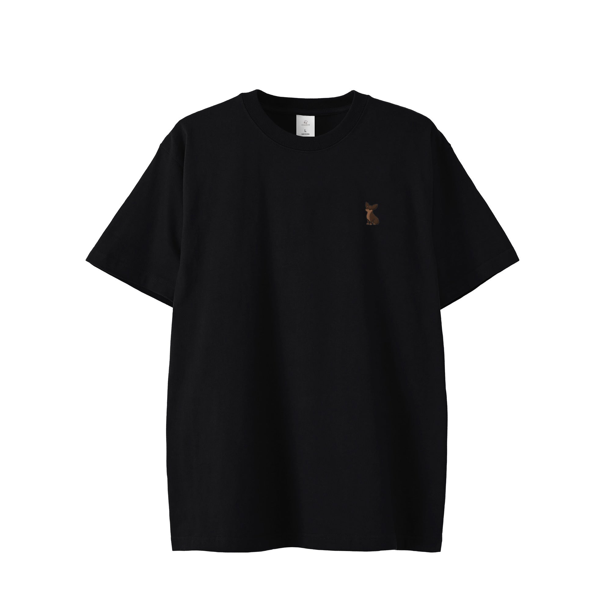 Tシャツ "チワワ チョコタン" black image