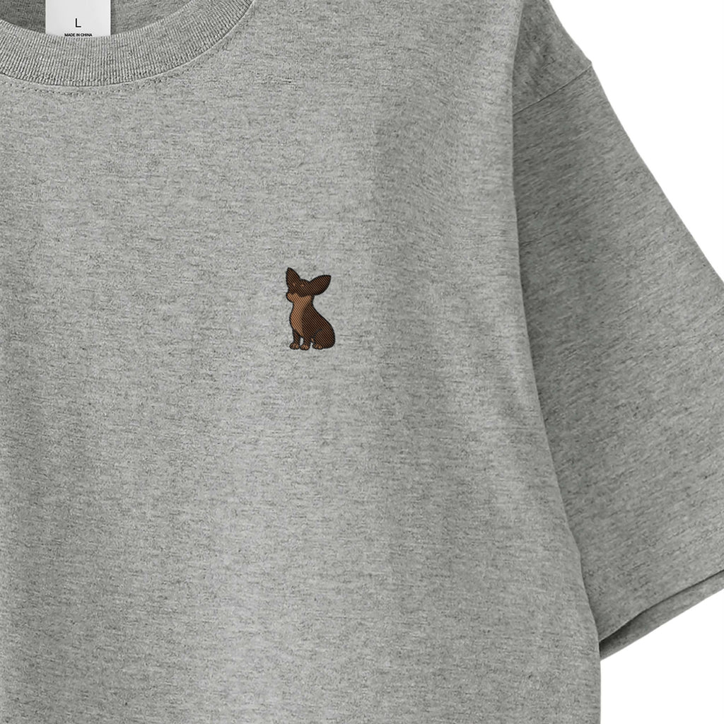 Tシャツ "チワワ チョコタン" gray image