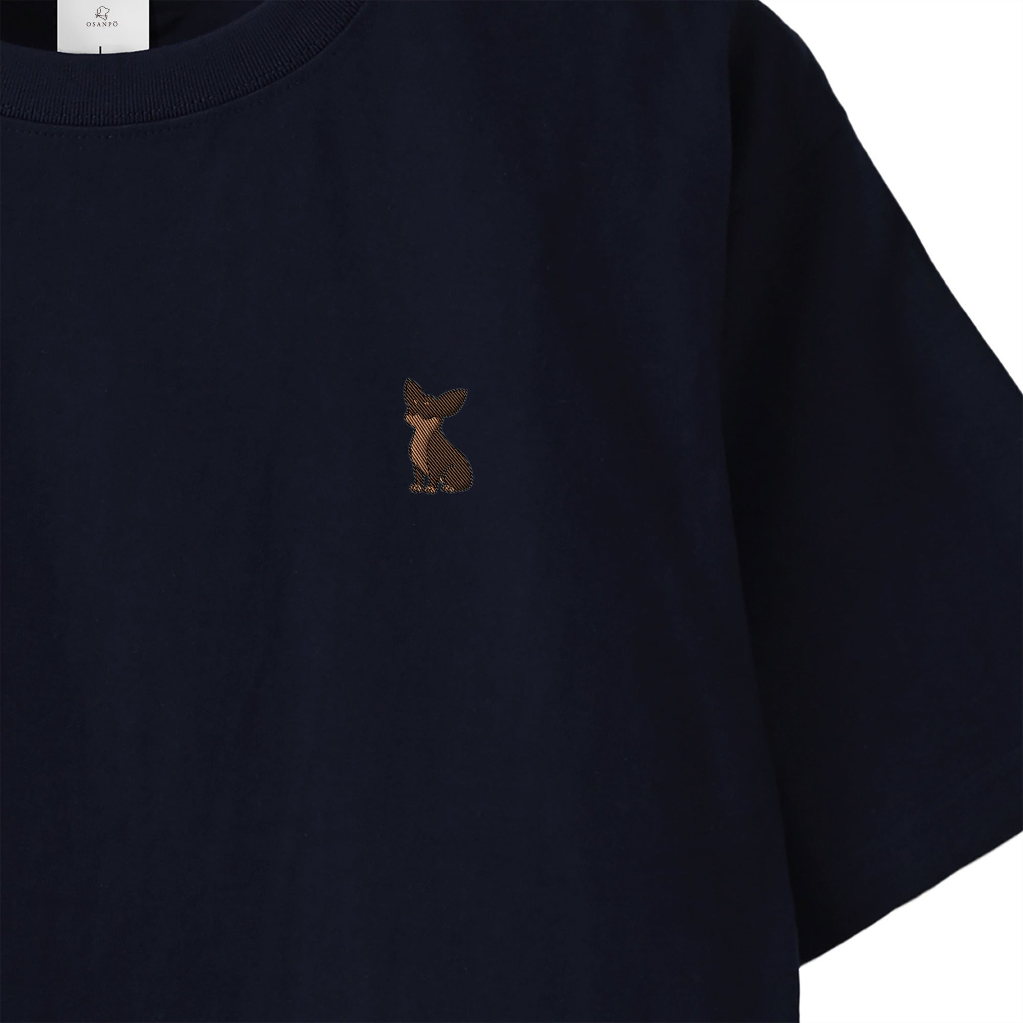 Tシャツ "チワワ チョコタン" navy image